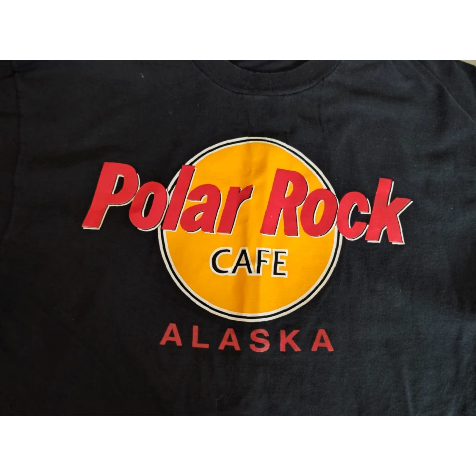 Jerzees VINTAGE Jerzees Polar Rock Cafe T-Shirt XL Black Graphic Print Funny Mens USA Made Size US XL / EU 56 / 4 - 3 Thumbnail