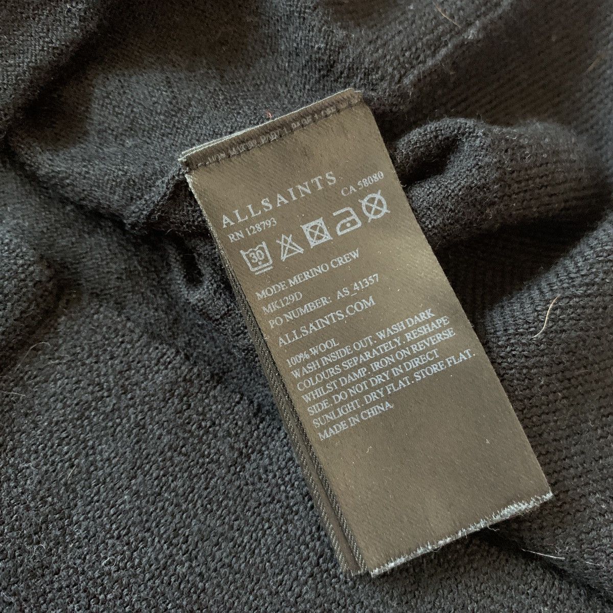Allsaints Allsaints sweater mode merino crew wool basic Size US L / EU 52-54 / 3 - 4 Thumbnail