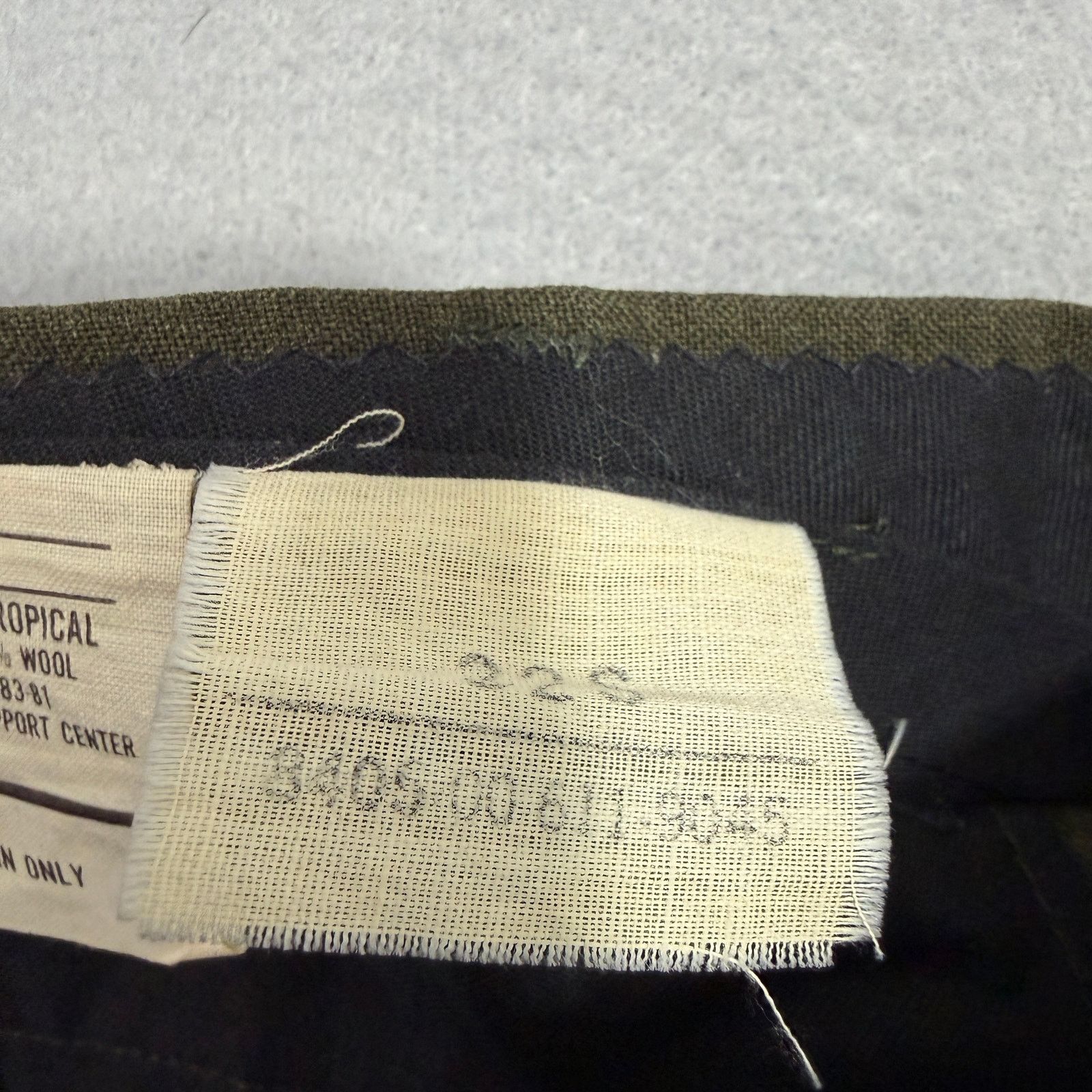 Vintage Vintage Military Trousers Men's 32S (32x30) Green 100% Wool Size US 32 / EU 48 - 4 Thumbnail