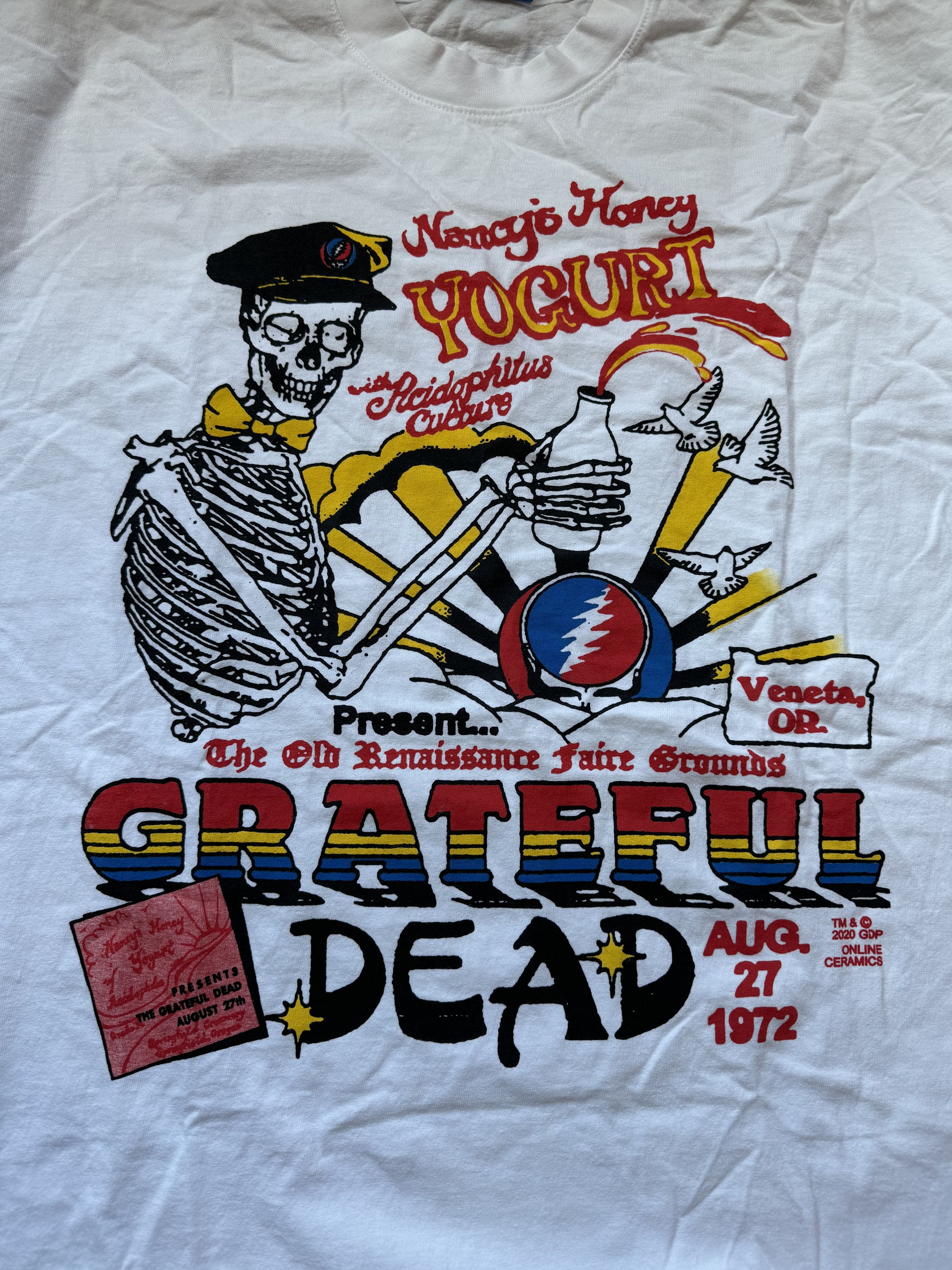 Online Ceramics Online Ceramics Grateful Dead Nancy's Honey Yogurt T-shirt Size US XL / EU 56 / 4 - 3 Thumbnail