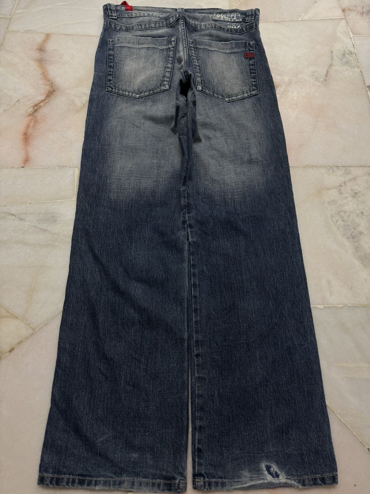Japanese Brand BAGGY FLARE VINTAGE JAPANESE THRASHED JEANS 90s Size US 32 / EU 48 - 10 Thumbnail