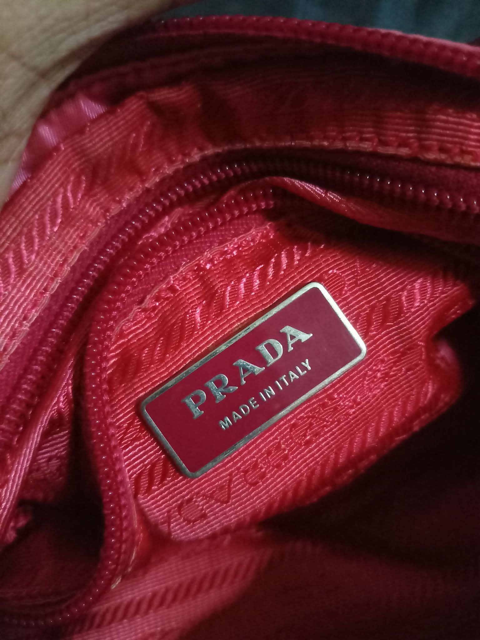 Prada Vintage PRADA 2 Way Pink Nylon Tessuto Bag Size ONE SIZE - 7 Thumbnail