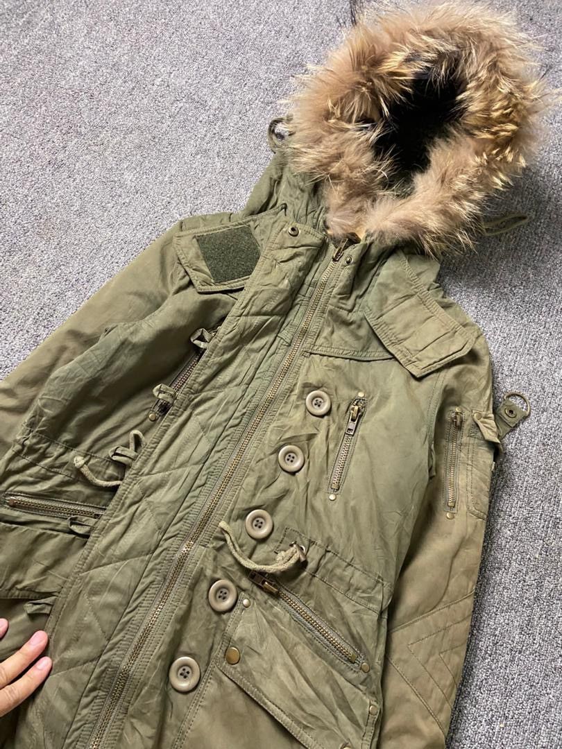 Japanese Brand Jewel Amonier Brand Faux Fur Hooded Parka (199) Size XS / US 0-2 / IT 36-38 - 6 Thumbnail