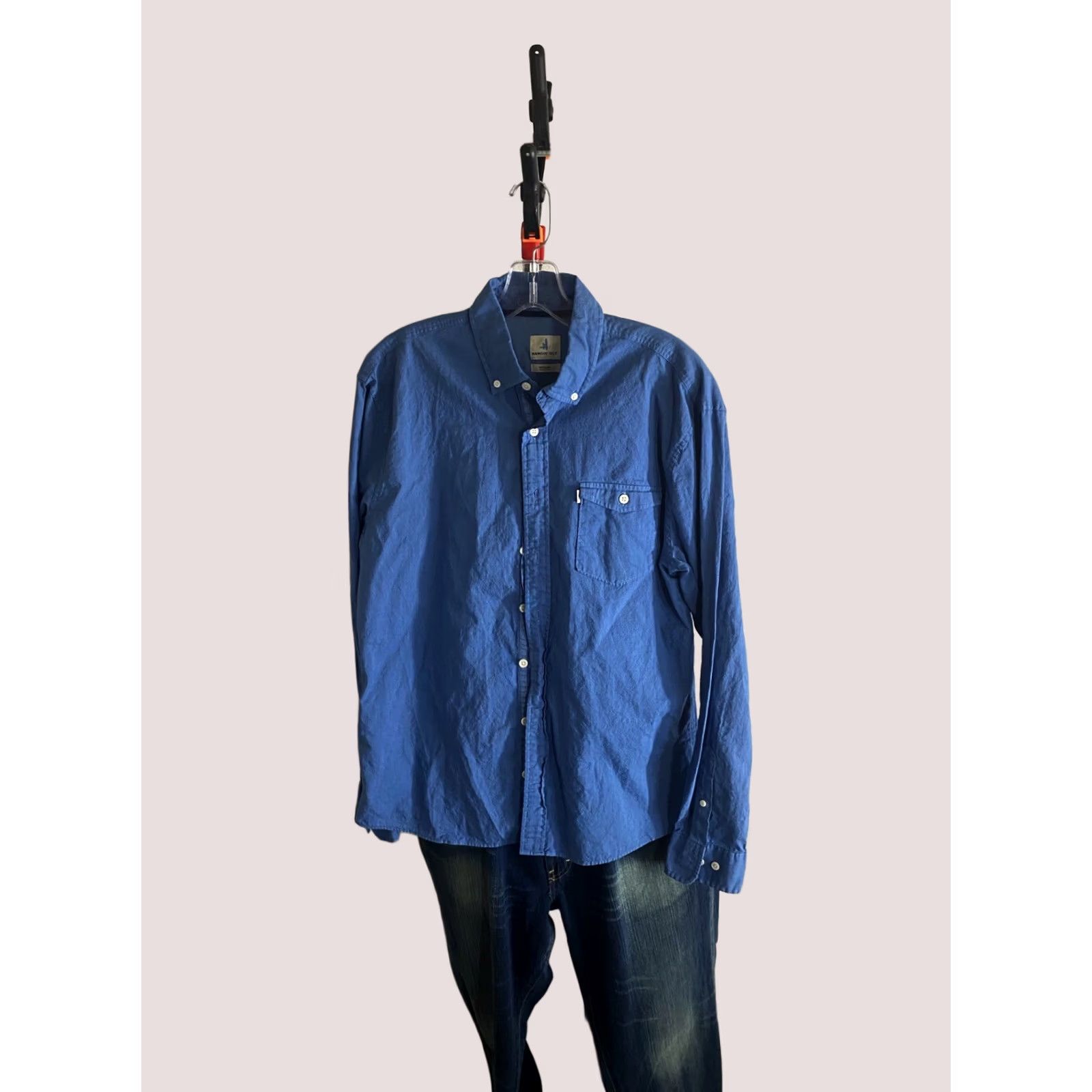 johnnie-O Johnnie O Blue Hanging Out LONG SLEEVE SHIRT M 15.5 x 34/35 Button-Up Mens Size US M / EU 48-50 / 2 - 1 Thumbnail