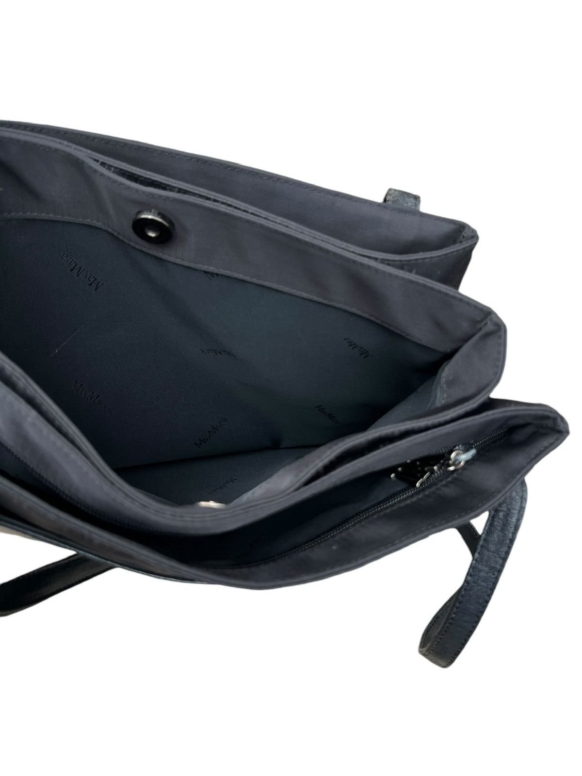 Japanese Brand Max Mara Black Tote Bag Size ONE SIZE - 9 Thumbnail