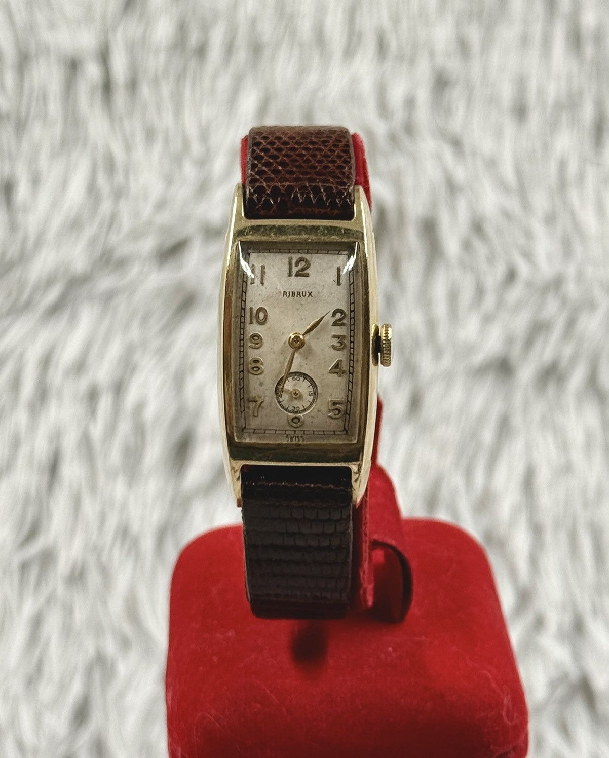 Vintage Vintage RIBAUX TANK Sub-Seconds Swiss Manual Unisex Watch Size ONE SIZE - 1 Thumbnail