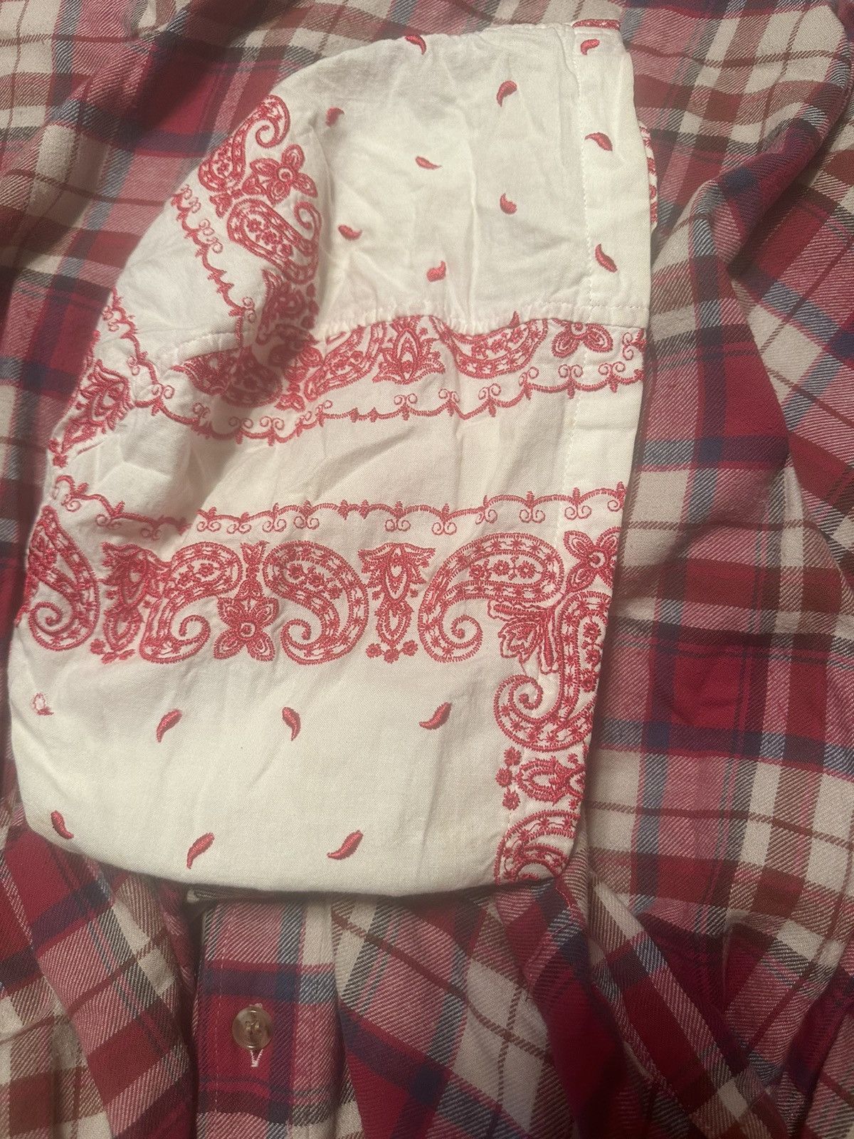 Emotionally Unavailable Paisley Hood Button up Flannel Size US L / EU 52-54 / 3 - 5 Thumbnail