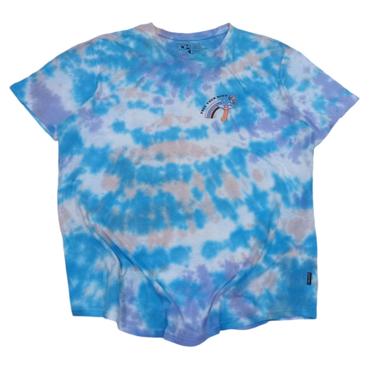 Other Dikotomy "Free Your Mind" Tie Dye Tee Size US XL / EU 56 / 4 - 1 Thumbnail