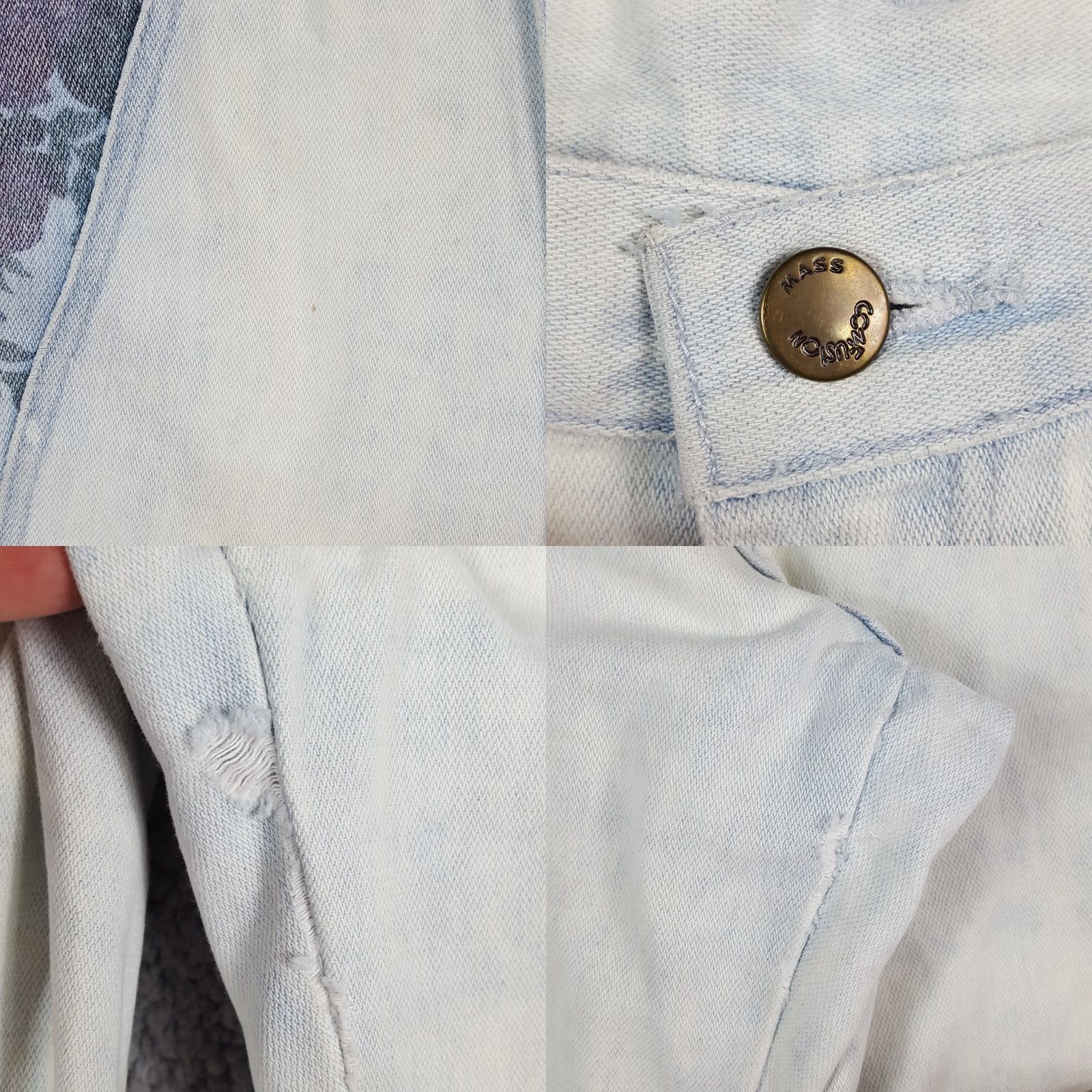 Vintage VINTAGE Mass Confusion Womens Jeans Size 9 High Waist Denim Floral 90s Retro Y2K Casual Blue Size 30" / US 8 / IT 44 - 8 Thumbnail