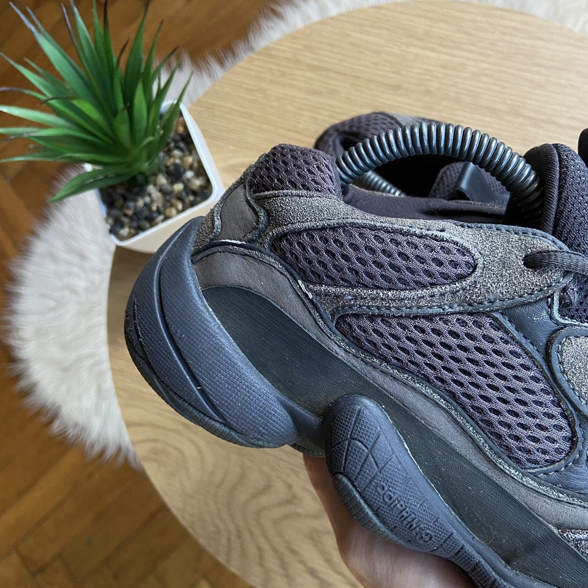 Adidas 📌 Adidas x Yeezy Boost 500 Utility Black Sneakers Size US 5 / EU 37 - 5 Thumbnail
