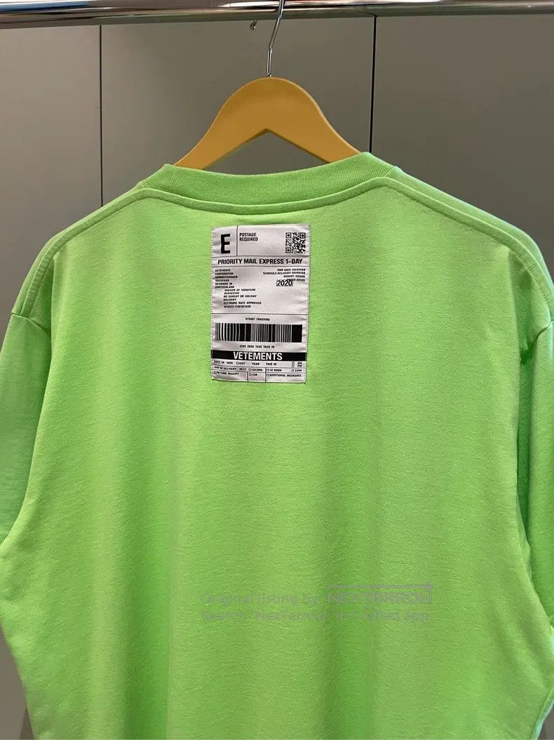 Other Vetements Avocado green lettering logo short-sleeve T-shir Size US M / EU 48-50 / 2 - 4 Thumbnail