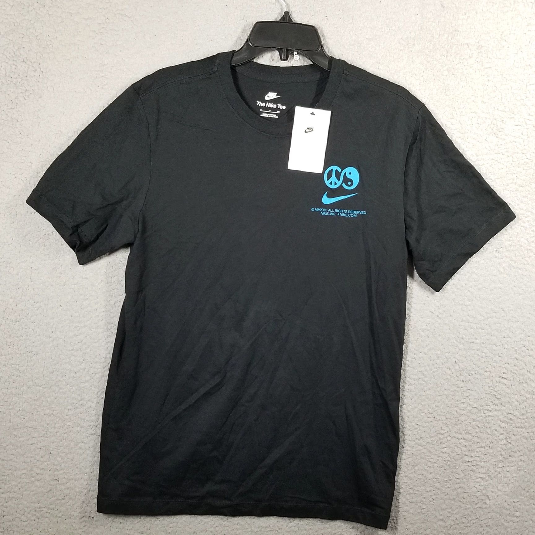 Nike Nike T-Shirt Mens Small Black Graphic Peace Yin Yang Just Do It Streetwear 90s Size US S / EU 44-46 / 1 - 2 Thumbnail