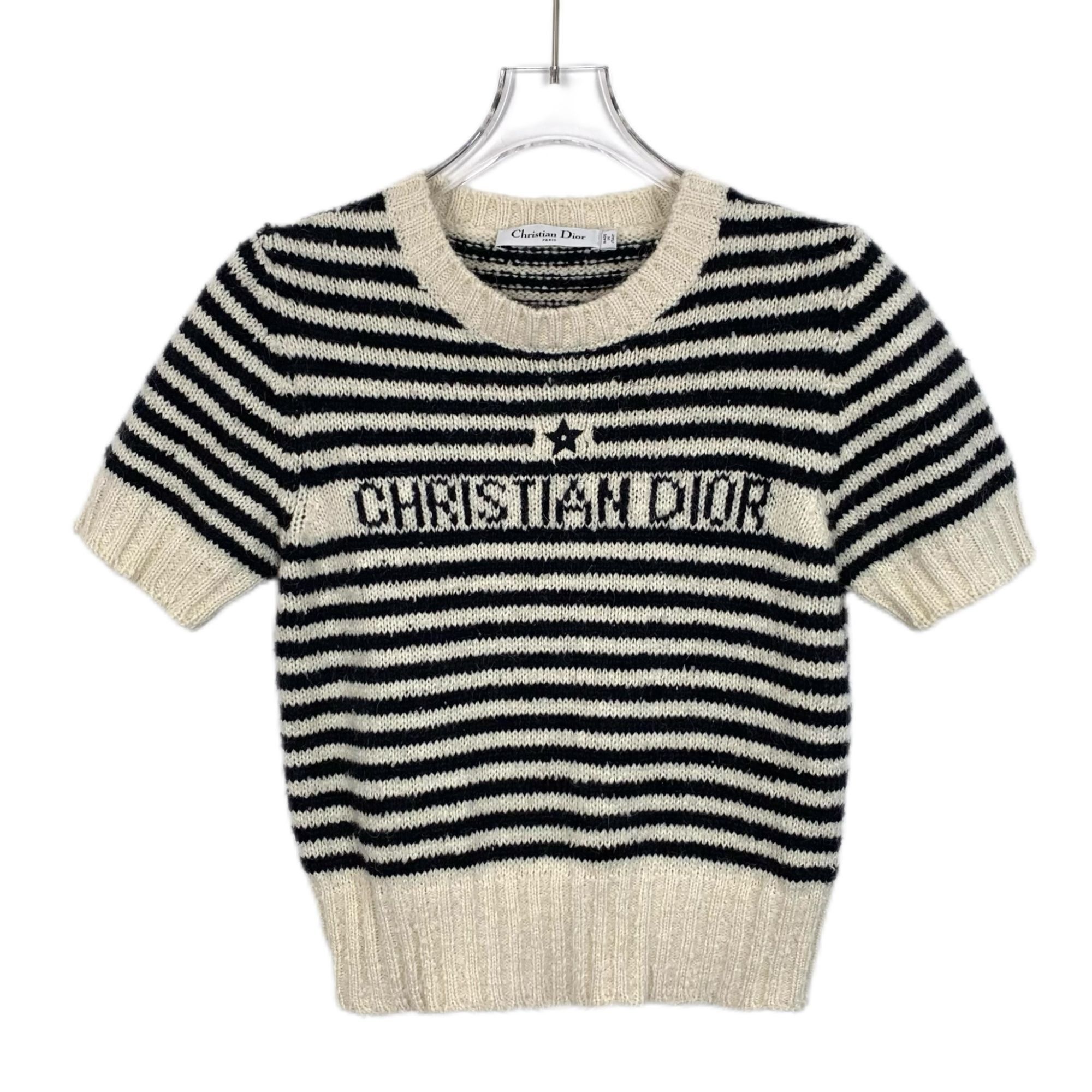 Christian Dior Monsieur Christian Dior Color-Block Logo Embroidery Striped Cotton Ro Size XS / US 0-2 / IT 36-38 - 1 Thumbnail