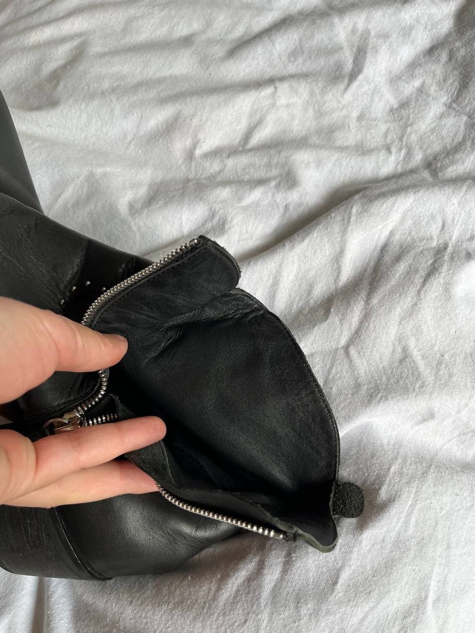 Vintage Marc Cain vintage black leather studded ankle boots Size US 10 / IT 40 - 10 Thumbnail