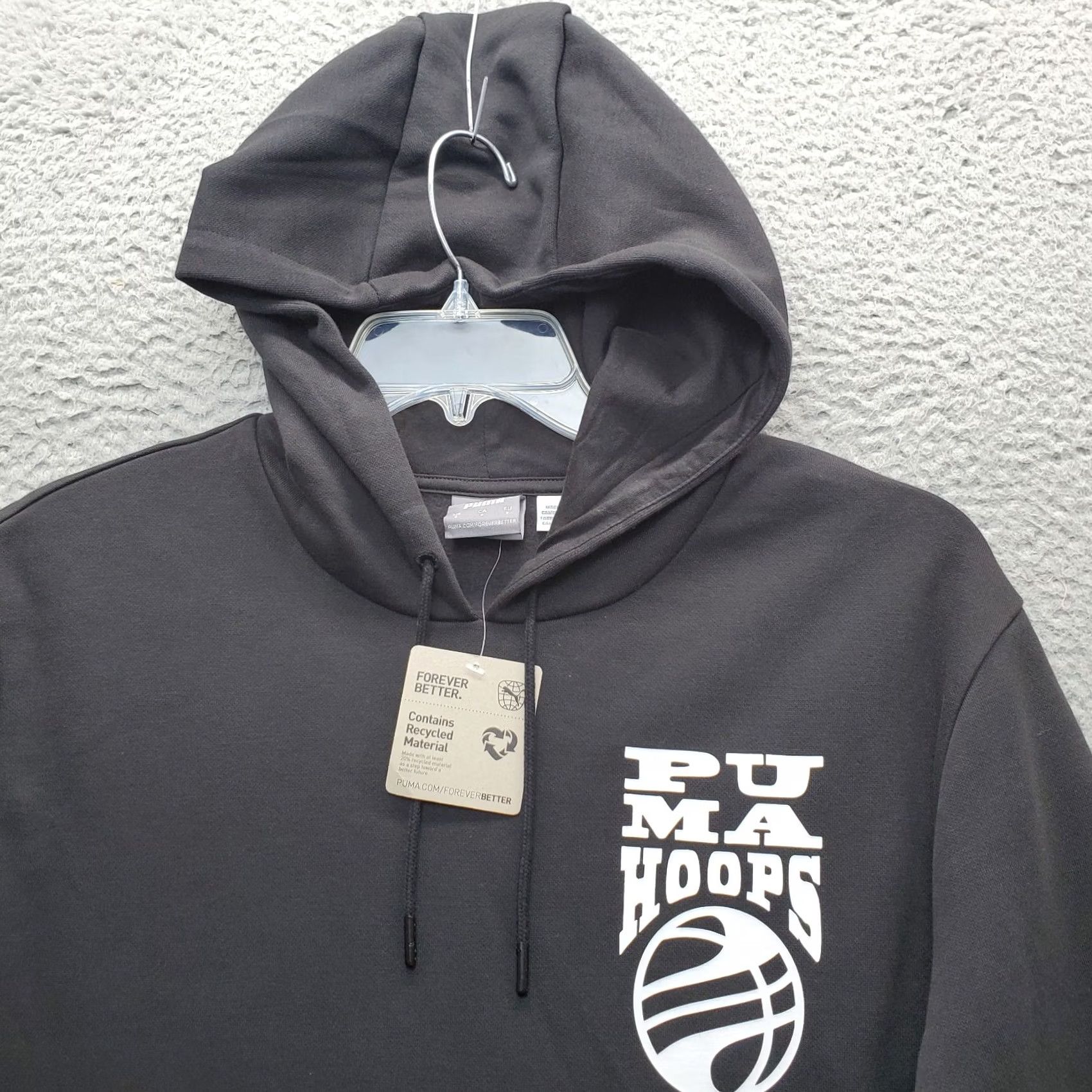 Puma PUMA Mens Basketball Hoodie Raglan Sleeve Black Fleece Lined Posterize 2.0 Size S Size US S / EU 44-46 / 1 - 5 Thumbnail