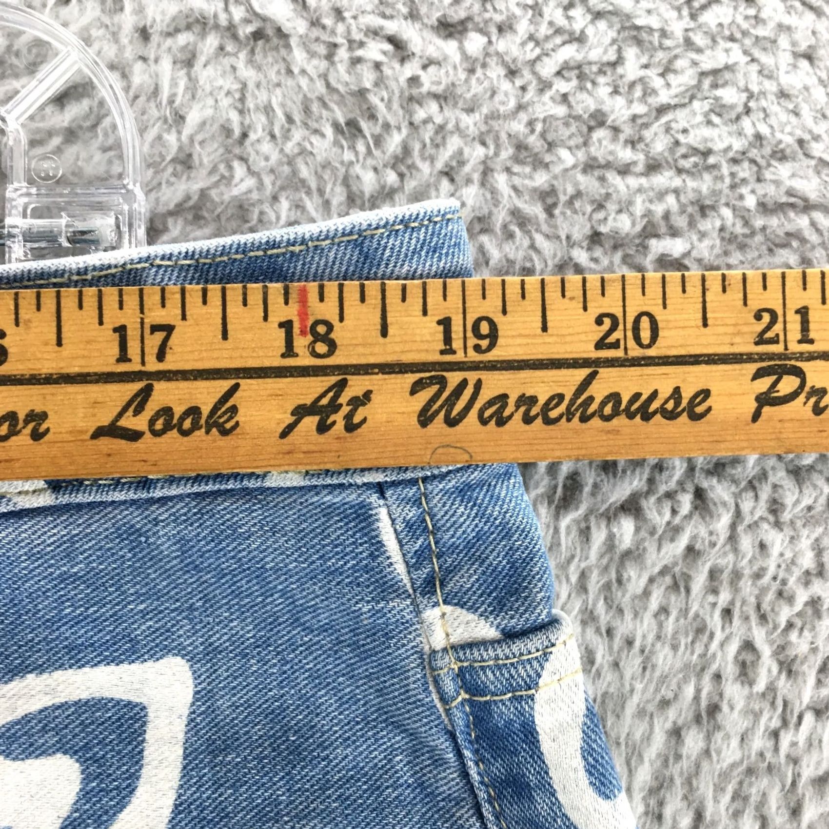 Vintage Refuge Mom Shorts Womens Blue Medium Wash Denim High Rise 5 Pockets Zip Fly Size 36" / US 14 / IT 50 - 4 Thumbnail
