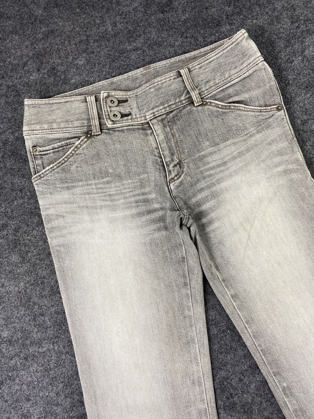 Japanese Brand × Jean Japanese Brand Indivi Bootcut Faded Grey Jeans - J1047 Size 28" / US 6 / IT 42 - 3 Thumbnail