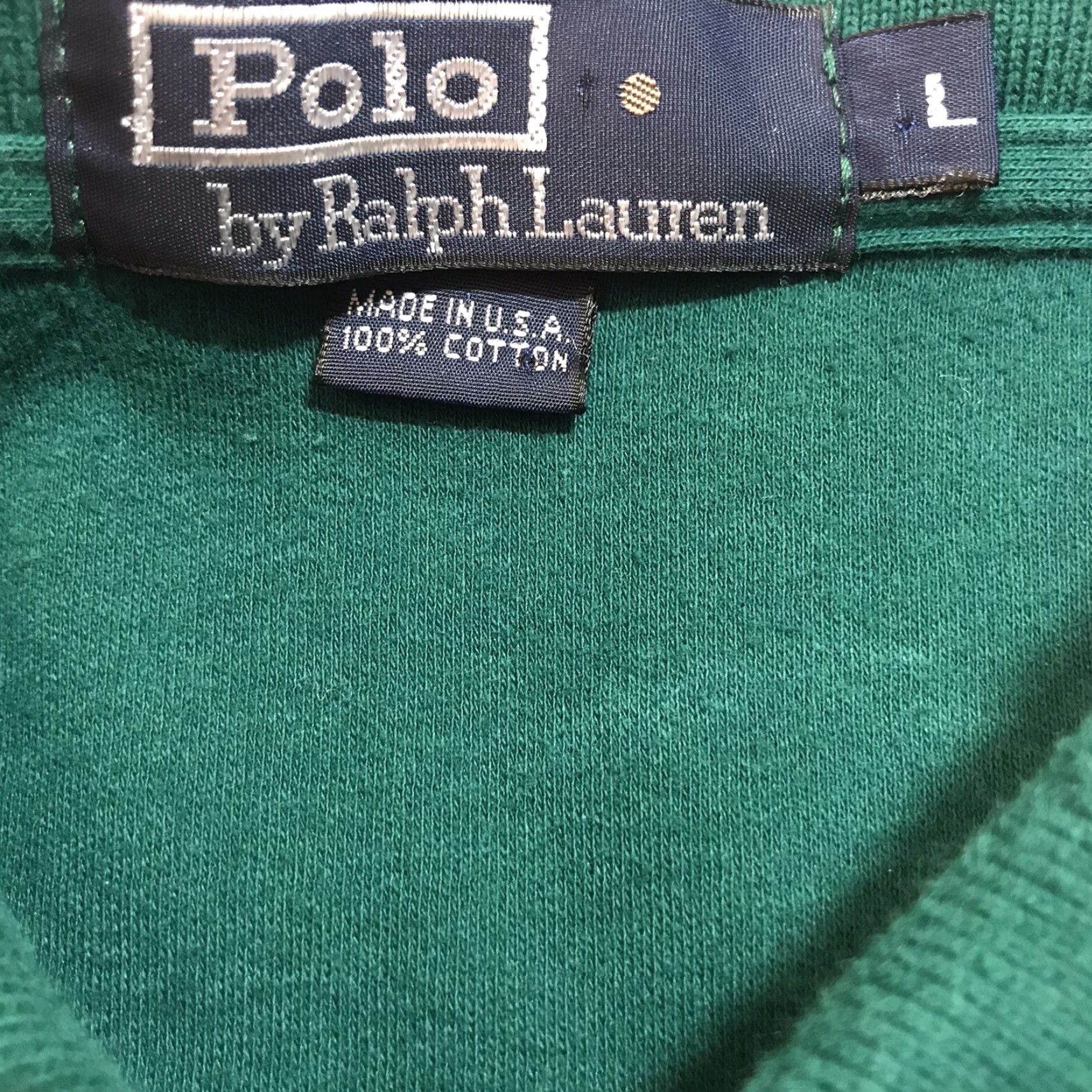 Polo Ralph Lauren VINTAGE Polo Ralph Lauren Polo Shirt Mens L Green 90s Golf Short Sleeve Polo Shirt Mens L Green Golf 90s USA Mens) Size US L / EU 52-54 / 3 - 3 Thumbnail