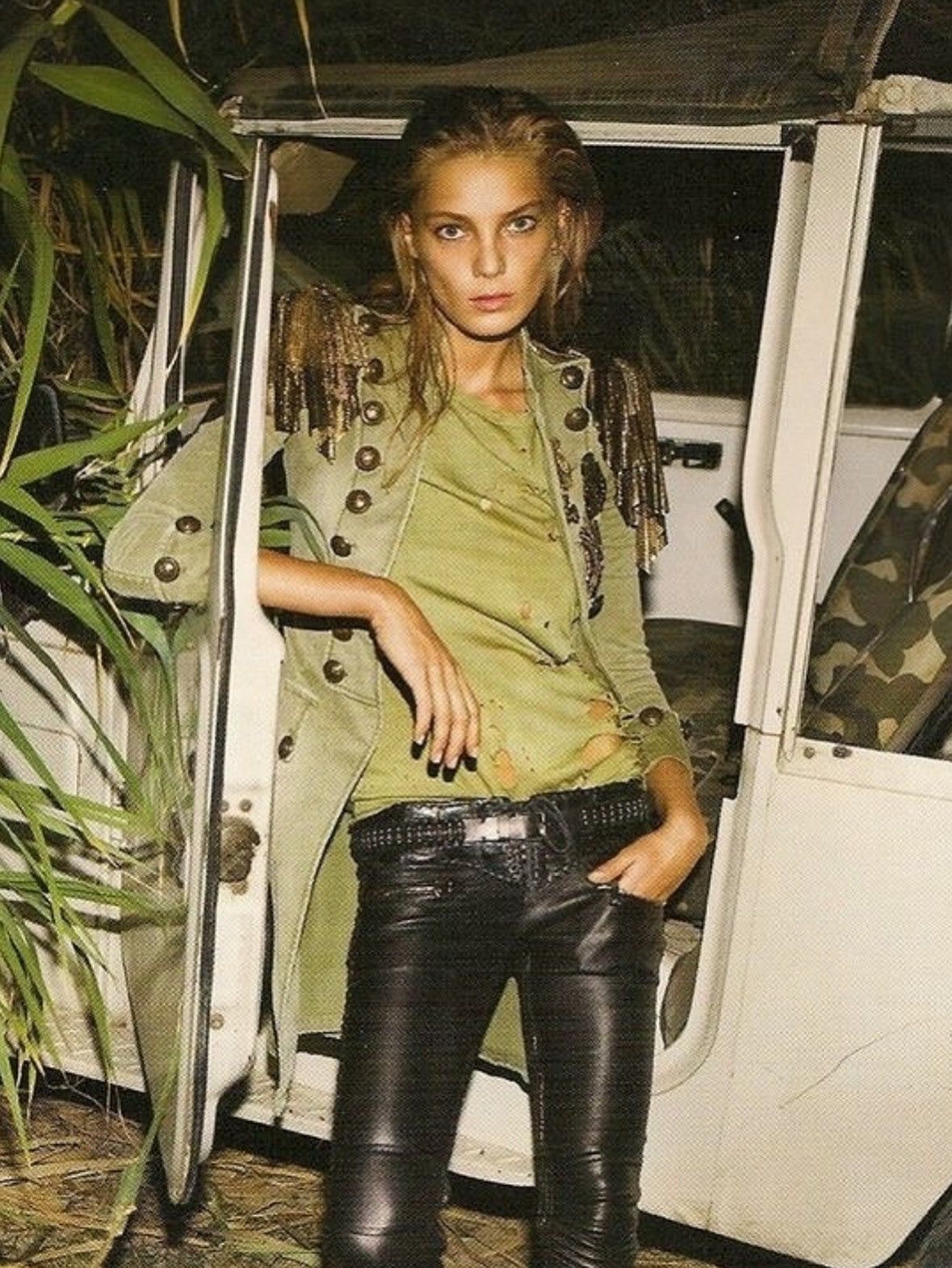 Balmain by Decarnin SS10 Destroyed Military Shirt