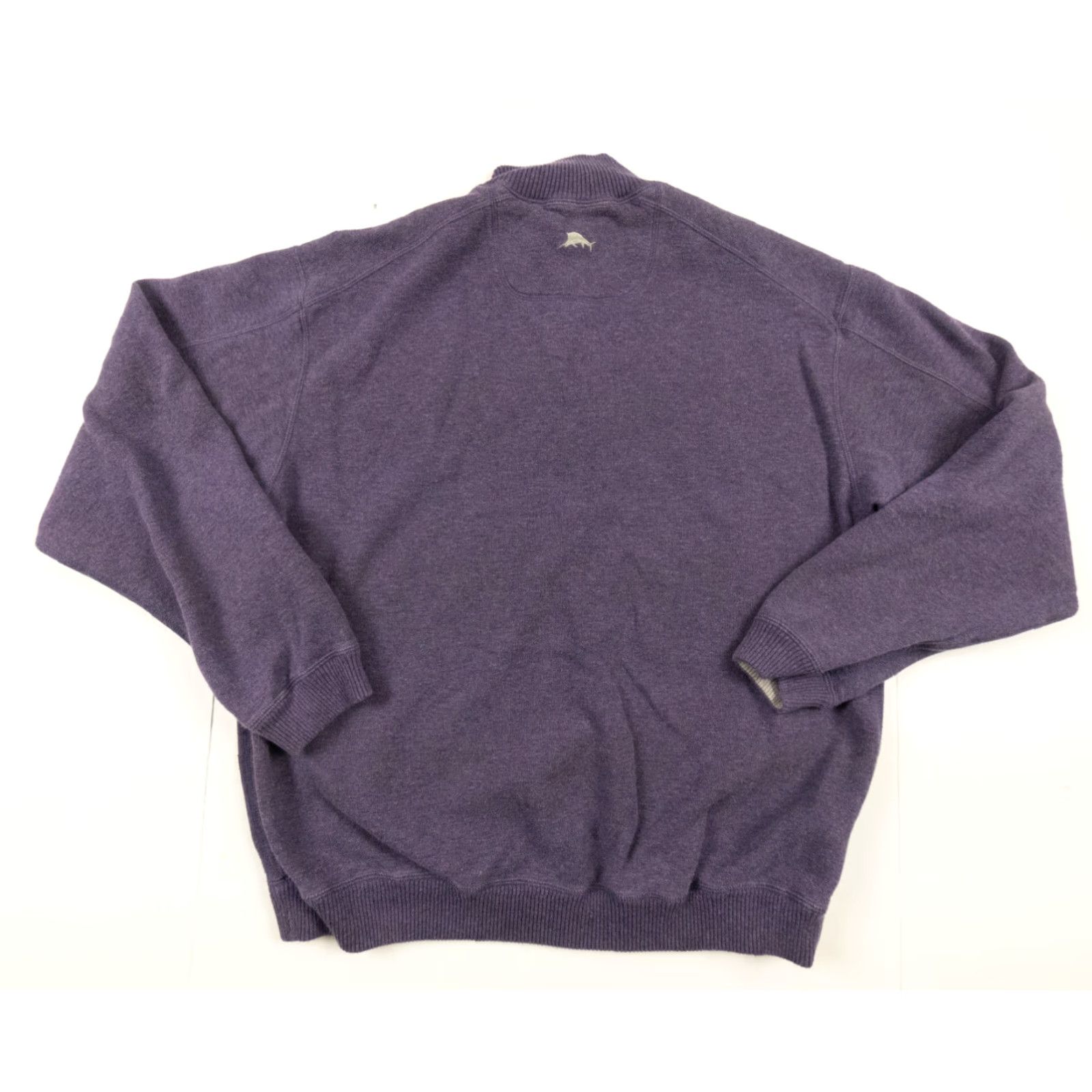 Tommy Bahama Tommy Bahama Men's Reversible 1/4 Zip Sweater Large Purple Preppy Size US L / EU 52-54 / 3 - 6 Thumbnail