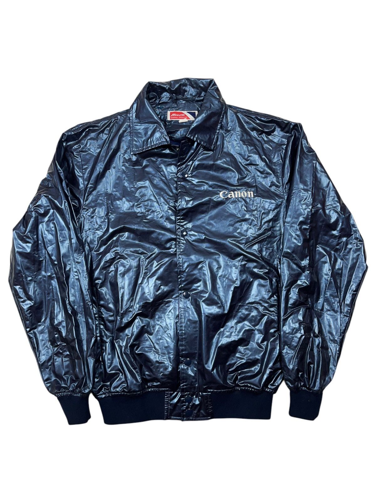 Canon × Mizuno × Vintage Vintage 80s Mizuno x Canon Metallic Polyurethane Jacket Size US M / EU 48-50 / 2 - 10 Thumbnail