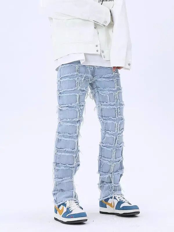 VIBE Retro high street ruined design niche jeans Size US 30 / EU 46 - 7 Thumbnail
