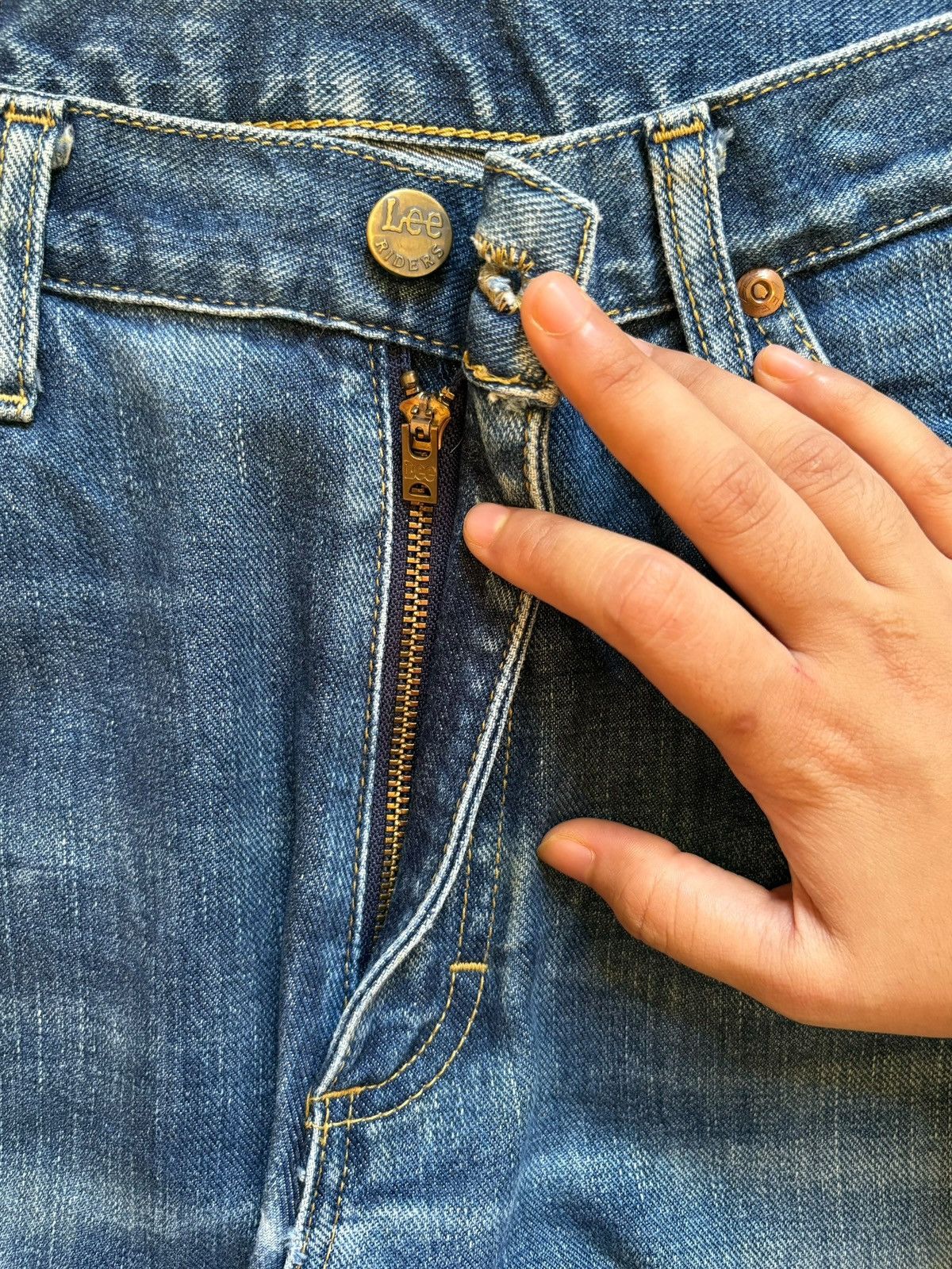 Japanese Brand × Lee Vintage Japanese Miss Lee Mud Wash Bootcut Jeans Size 29" - 3 Thumbnail