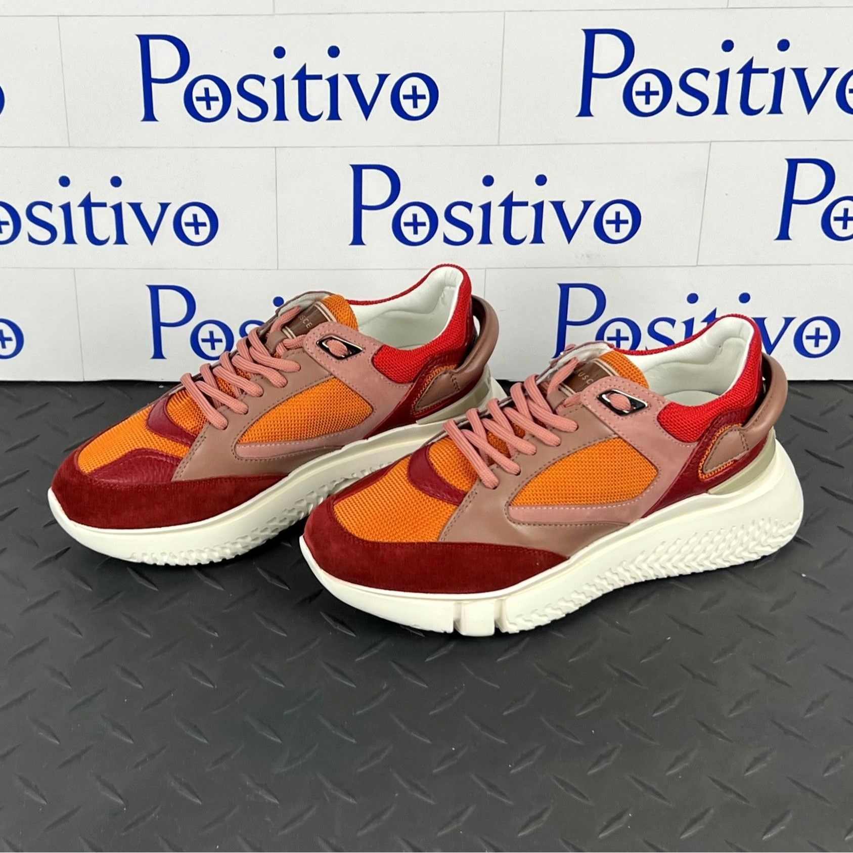 Buscemi Buscemi Veloce Scarlet/Orange Leather Sneakers US 7 SAMPLE Size US 7 / IT 37 - 2 Thumbnail