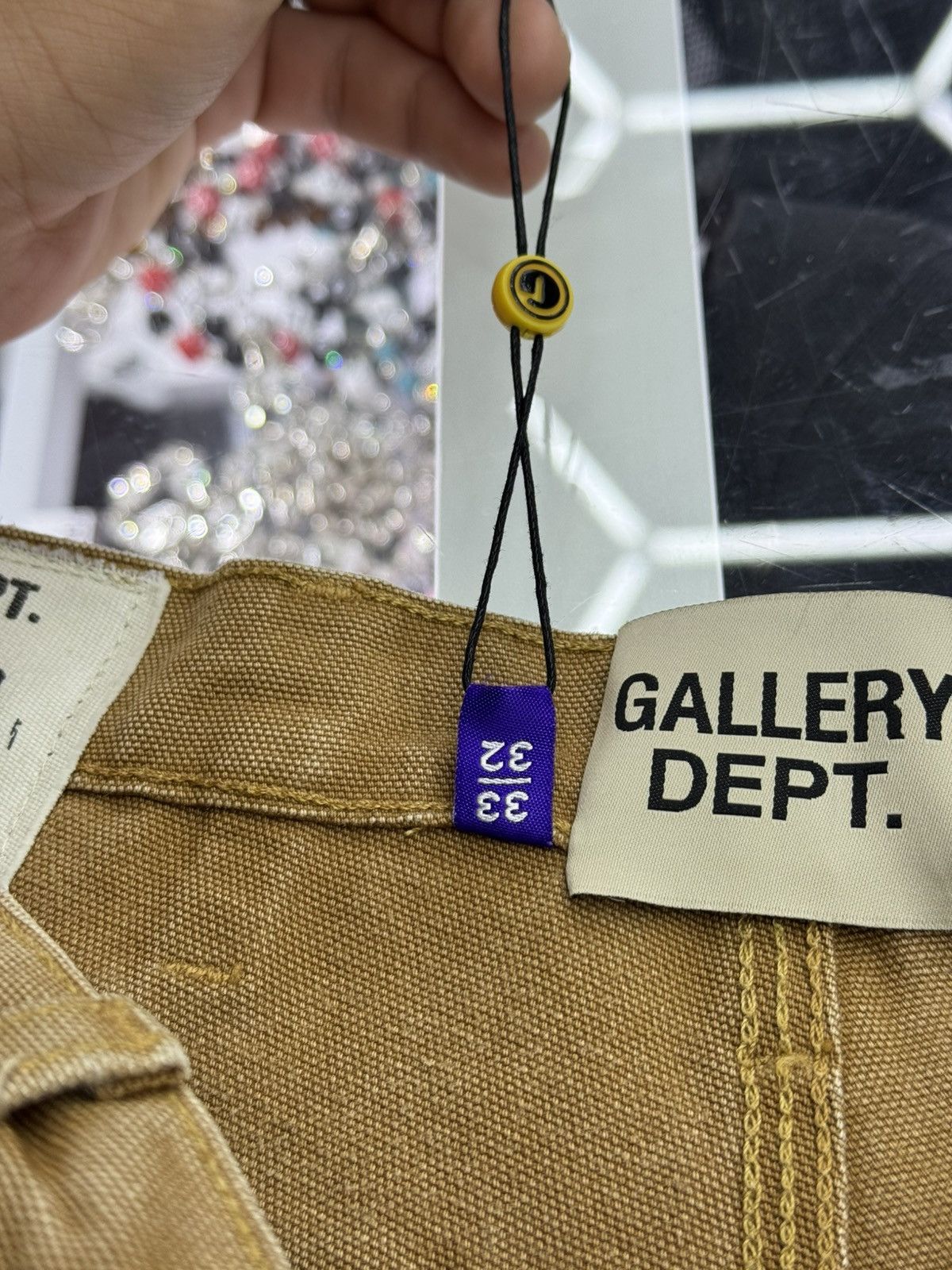 Gallery Dept. Gallery Dept Branko Carpenter Denim Jeans Tan Size US 33 - 8 Thumbnail