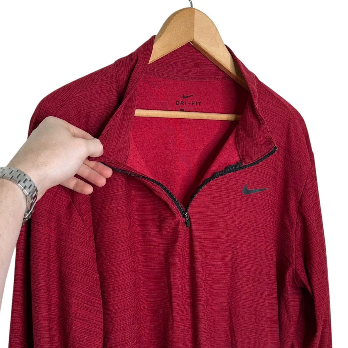 Nike Nike Dri-fit Quarter Zip Pullover Jacket Size US XL / EU 56 / 4 - 4 Thumbnail