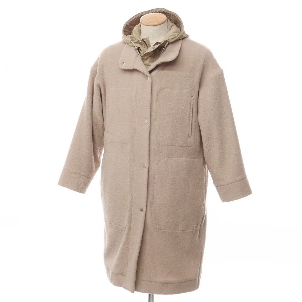 Other Other O0u O0u × Yoshiko Hitotsuyama Wool Nylon 2way Coat Leather Outerwear Size ONE SIZE - 1 Thumbnail