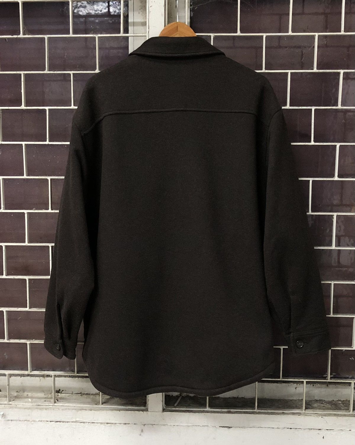 Uniqlo UNIQLO Dark Brown XL Shirt Blouson Wool Like Jacket Size US XL / EU 56 / 4 - 4 Thumbnail