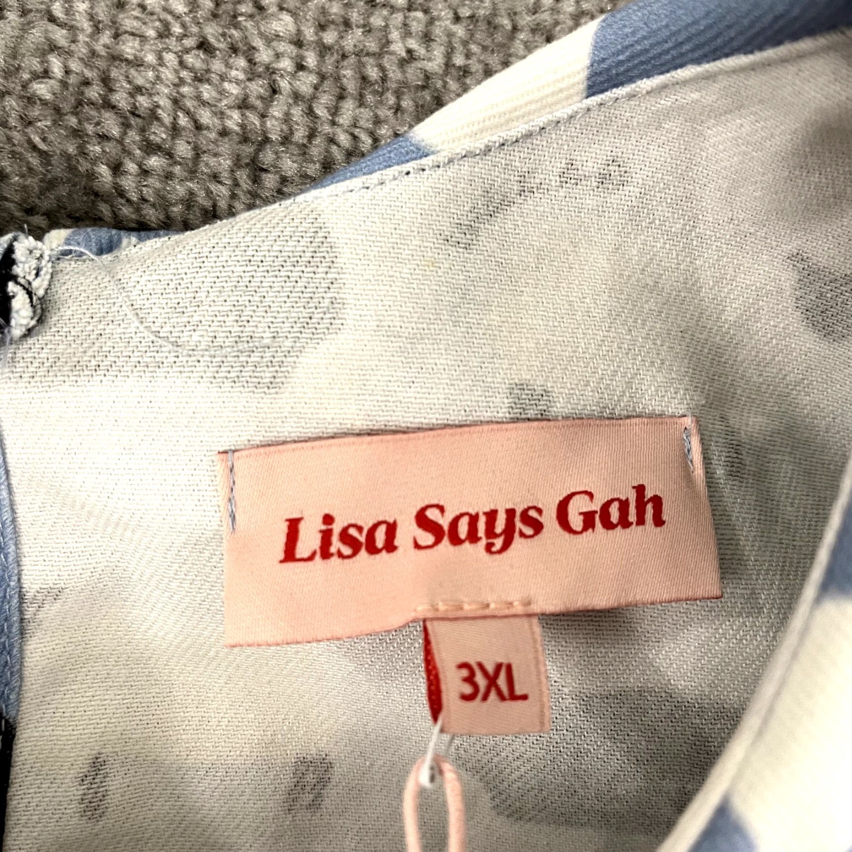 Lisa Says Gah LISA SAYS GAH 3XL Animal Print Ruffle Collar Crop Top Multicolor Womens Size XXL / US 16-18 / IT 52-54 - 2 Thumbnail