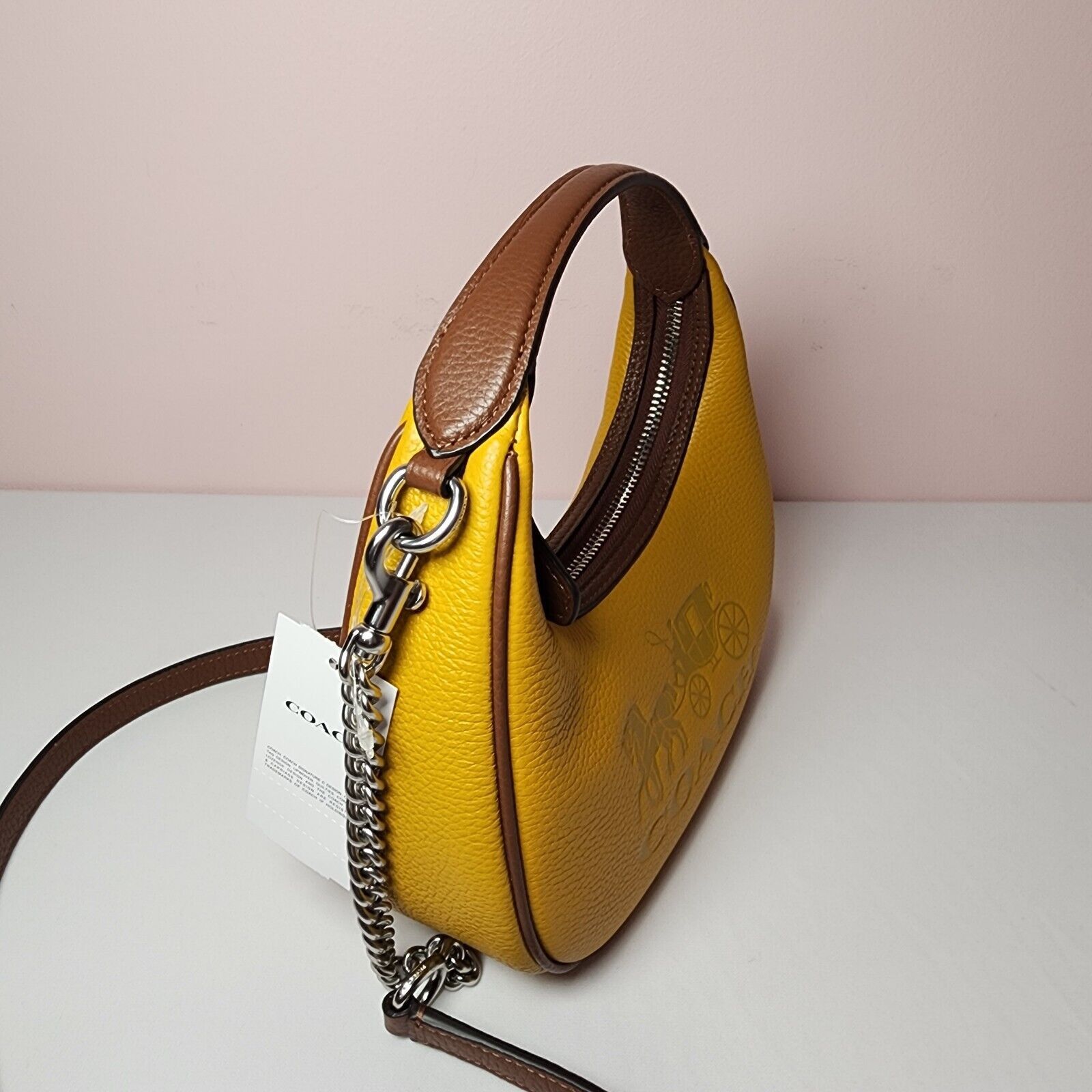 Coach NWT Coach CT884 Carmen Mini Colorblock Yellow Gold Multi Size ONE SIZE - 4 Thumbnail