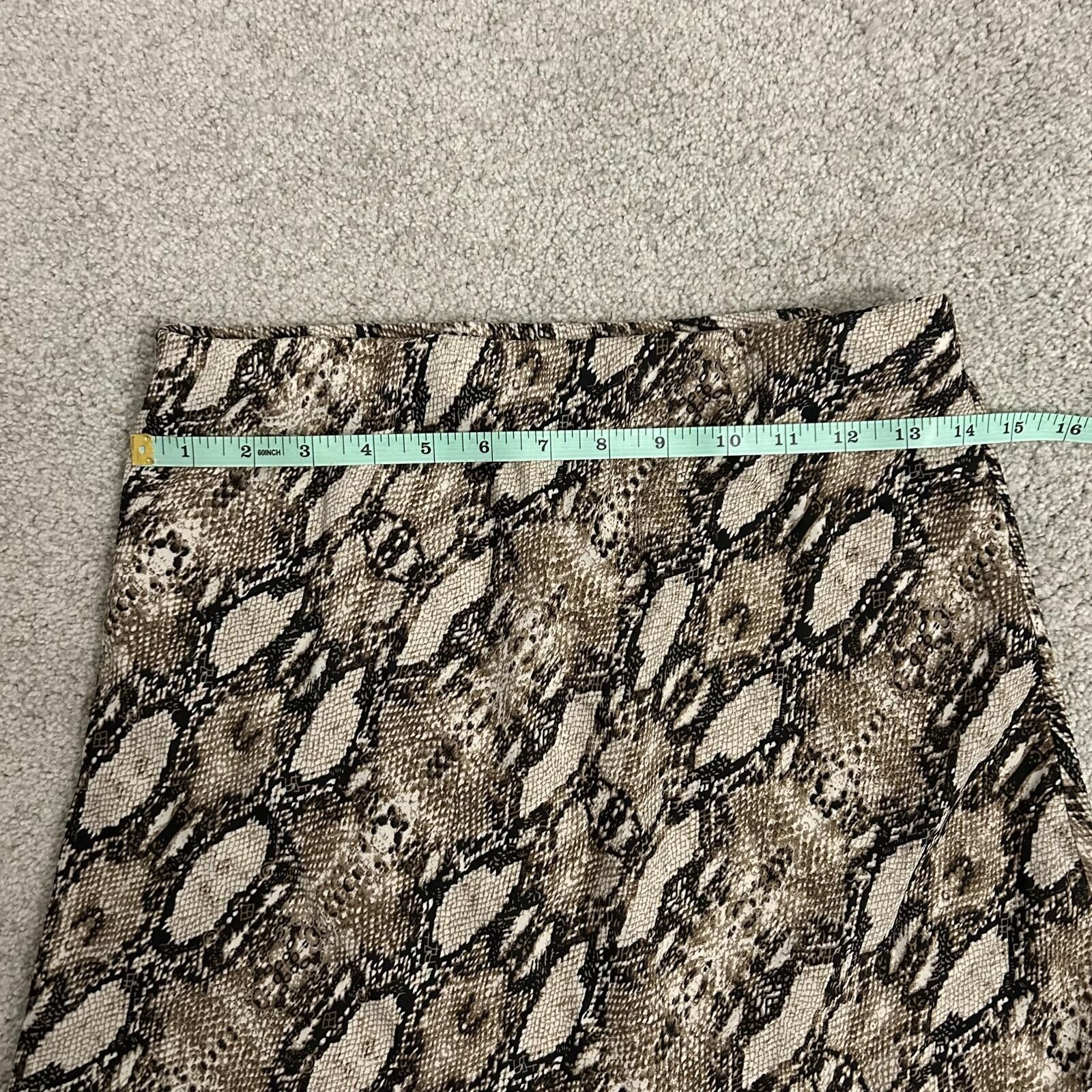 Other Peyton Jensen Womens M Midi Skirt snake print 100% polyester Size 32" / US 10 / IT 46 - 3 Thumbnail