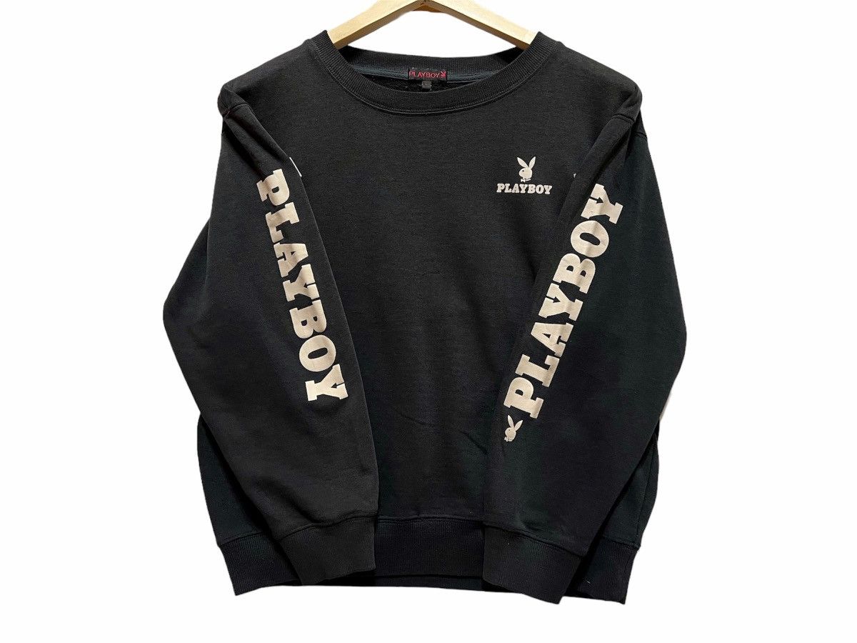 Playboy × Vintage Vintage 90s PLAYBOY Big Logo Crewneck Sweatshirt Size L Size US L / EU 52-54 / 3 - 7 Thumbnail