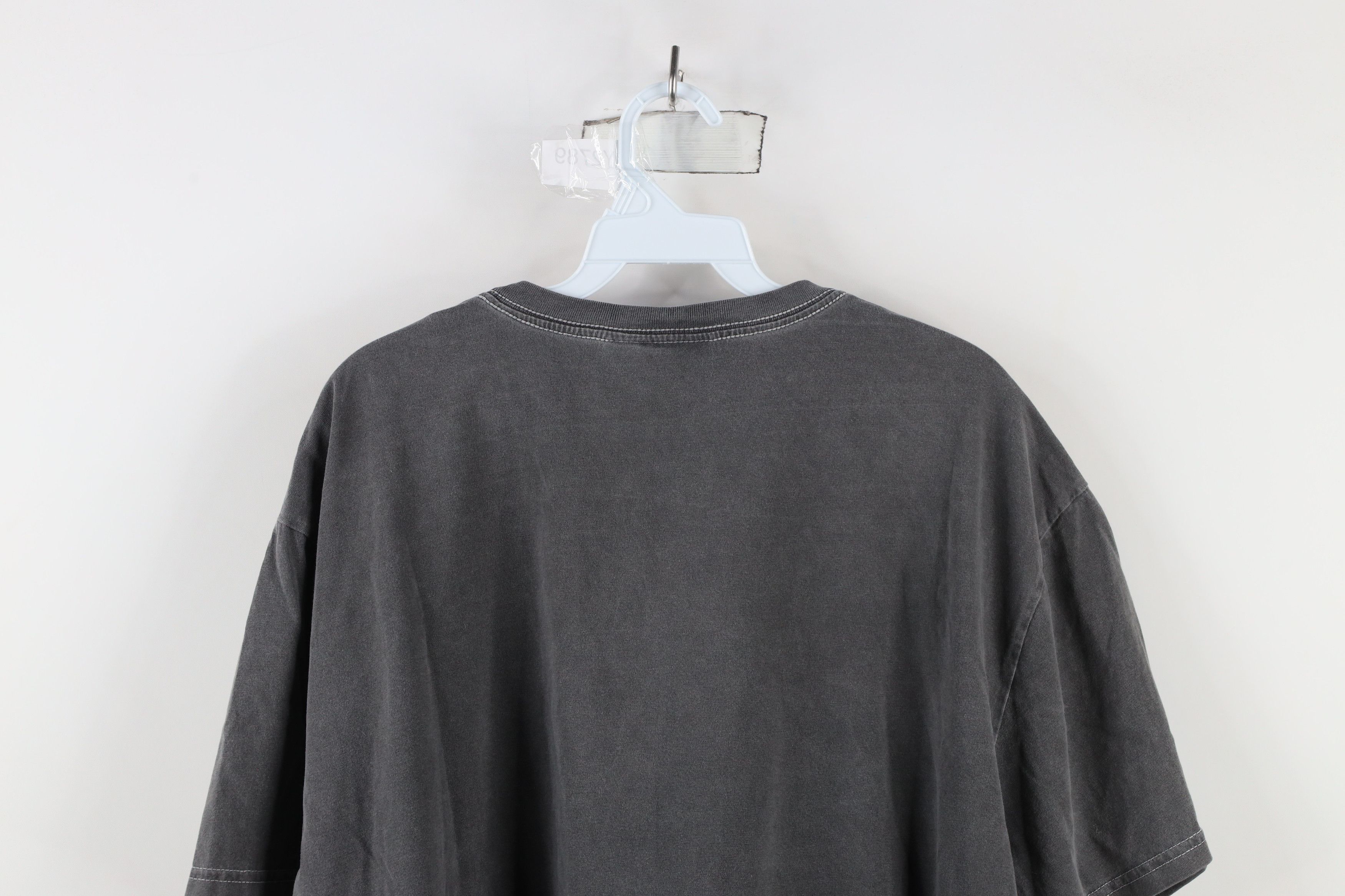 Vintage Vintage 90s Streetwear Stonewash Fit Blank T-Shirt Gray Size US M / EU 48-50 / 2 - 7 Thumbnail
