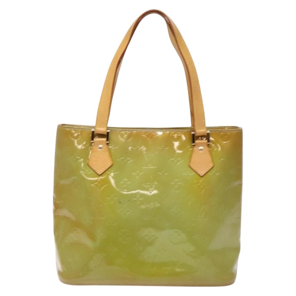 Louis Vuitton LOUIS VUITTON Monogram Vernis Houston Hand Bag Baby Blue Size ONE SIZE - 13 Thumbnail