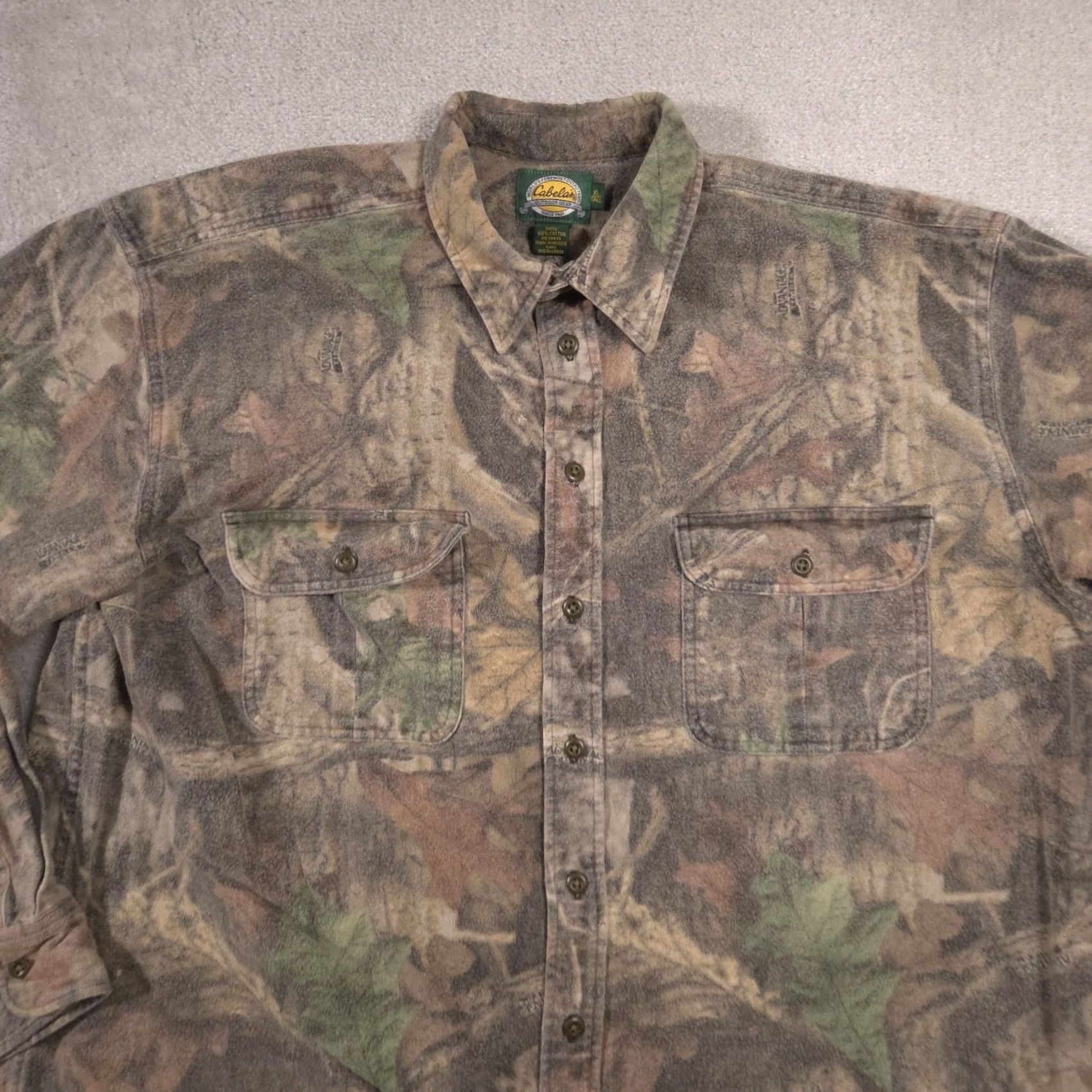 Vintage Cabela's Shirt Mens XL Tall Advantage Timber Camo Flannel Hunting Outdoor Size US XL / EU 56 / 4 - 3 Thumbnail