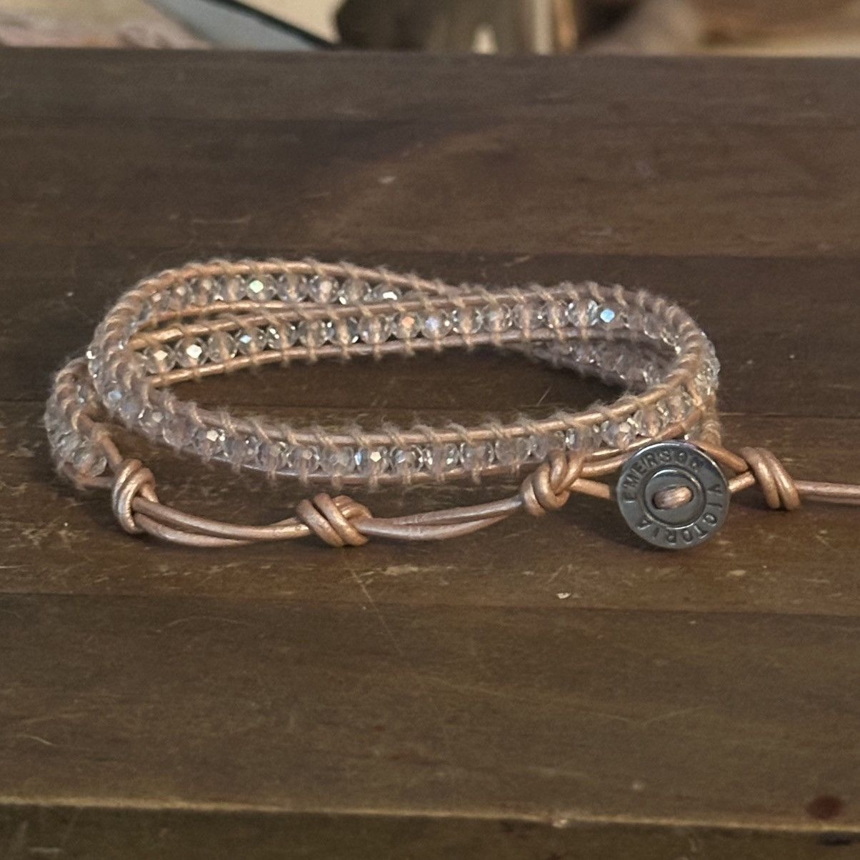 Other Victoria Emerson beige woven crystal bead wrap bracelet Size ONE SIZE - 5 Thumbnail