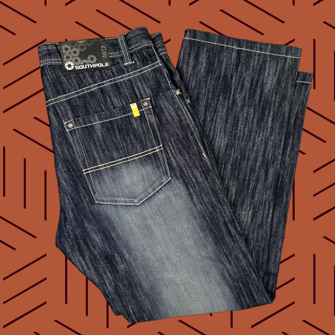 Southpole VINTAGE Southpole Jeans Men 36x32 Denim Wide-Leg Grunge Retro Y2K 5-Pocket Blue Men Size US 36 / EU 52 - 1 Thumbnail