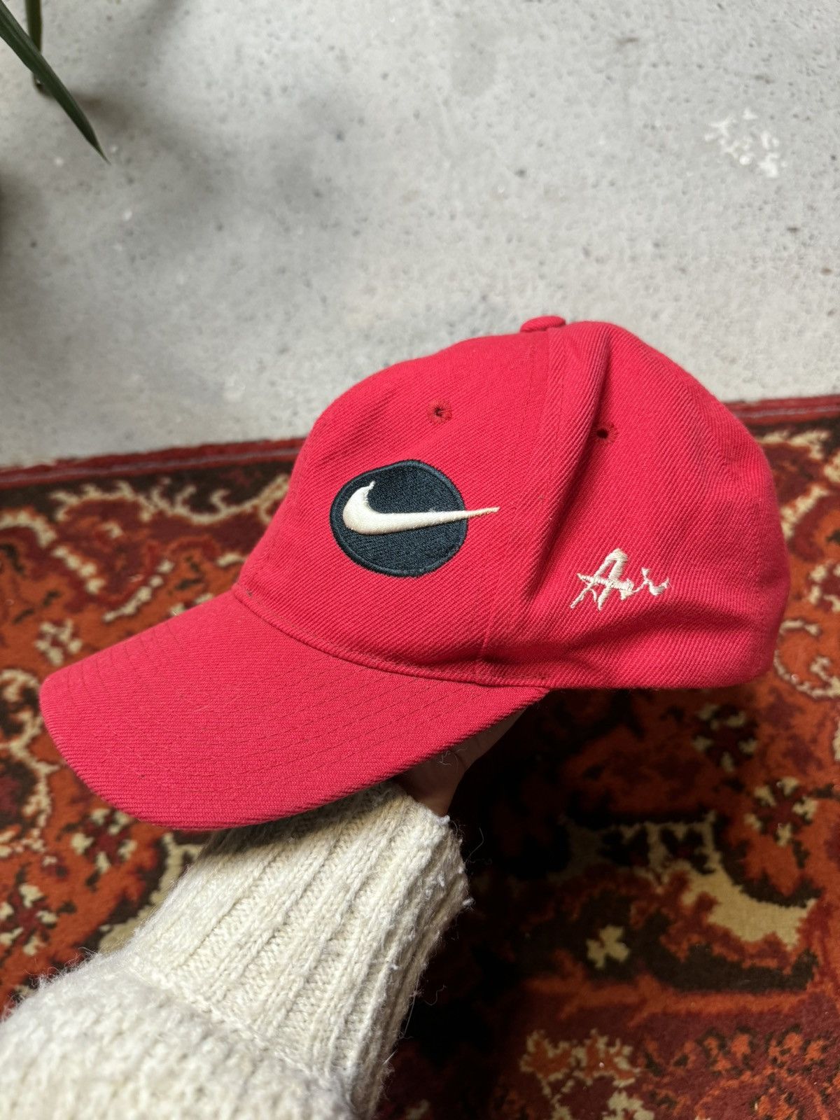 Japanese Brand × Vintage Vintage Y2K Nike Style Hunter Swoosh Logo Drill Cap Size ONE SIZE - 1 Thumbnail
