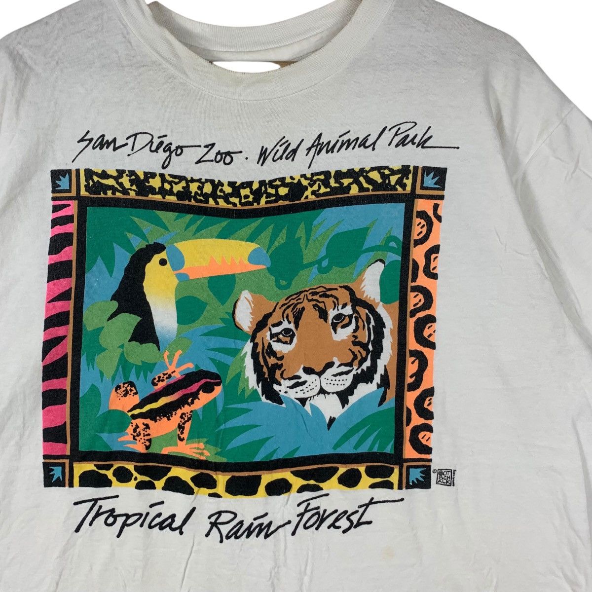 Vintage Vintage 90’ SAN DIEGO ZOO Tropical Rain Forest Tee Shirt Size M / US 6-8 / IT 42-44 - 4 Thumbnail