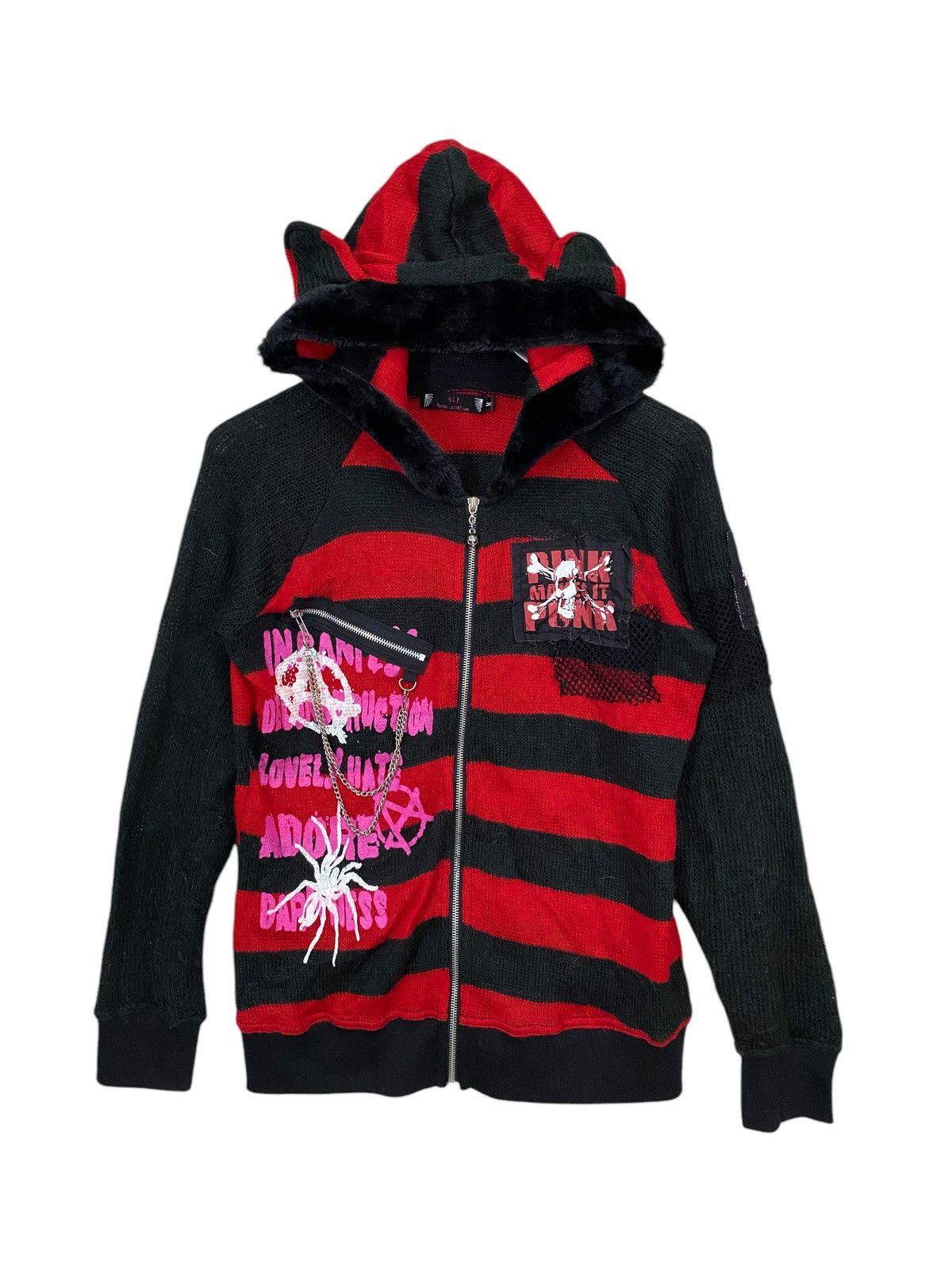 GOSTAR DE FUGA × If Six Was Nine × Seditionaries Gothic louta and punk knit hoodie inspired japanase punks Size US M / EU 48-50 / 2 - 1 Thumbnail