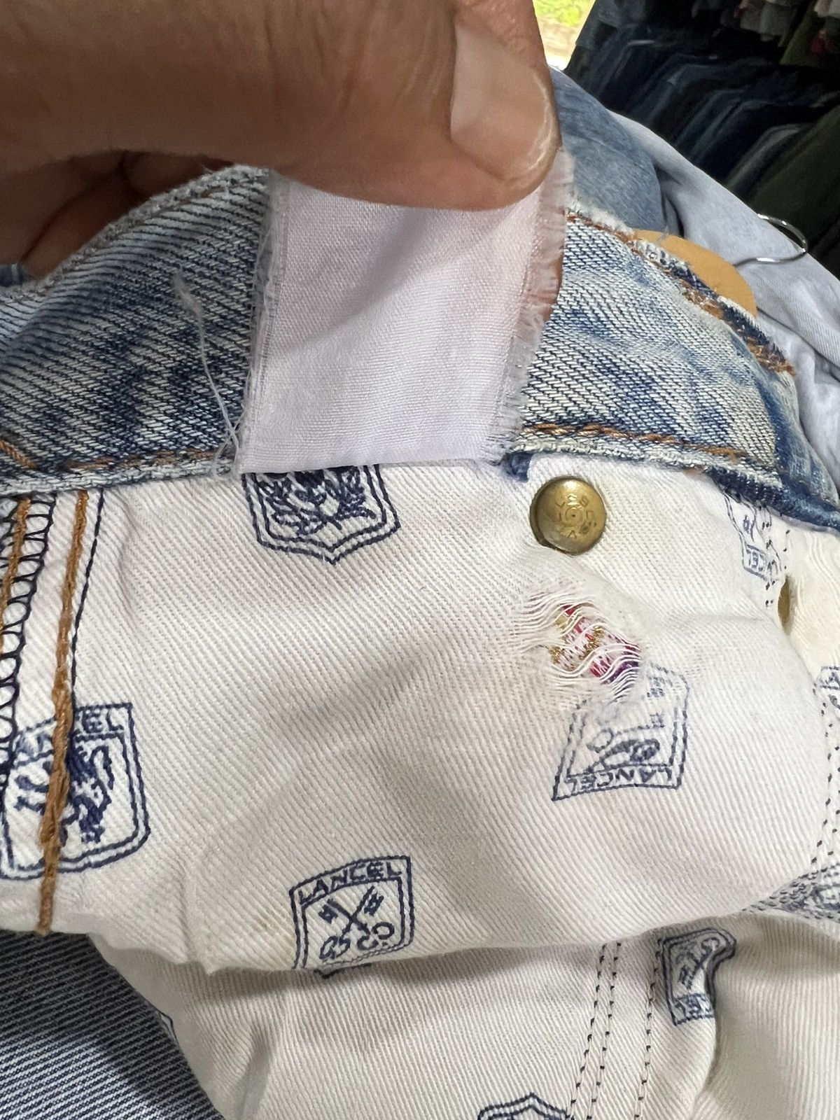 Lancel 🔥Vintage Lancel Distressed Denim Size US 28 / EU 44 - 19 Thumbnail