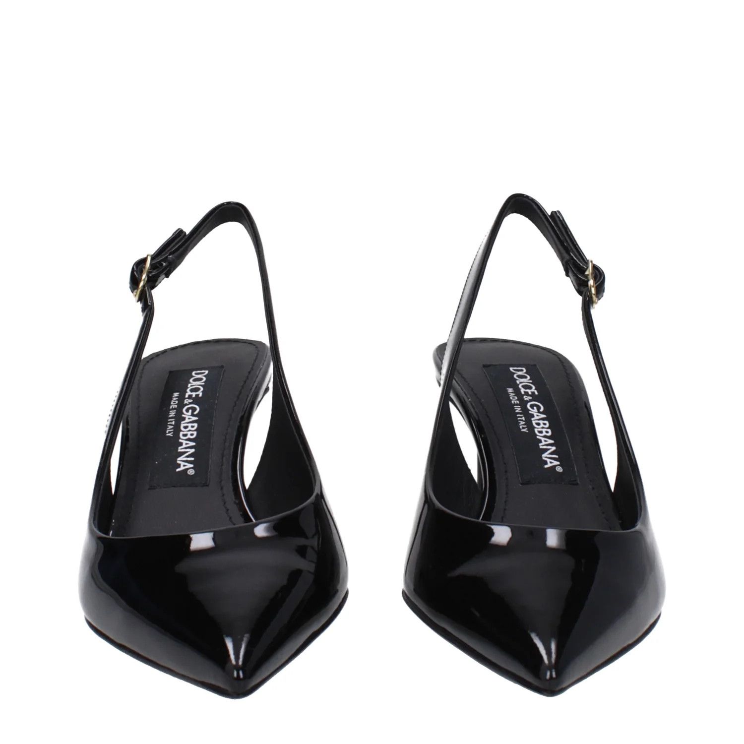 Dolce & Gabbana ob1o1e1124 Patent Leather Sandals in Black Size US 10 / IT 40 - 3 Thumbnail