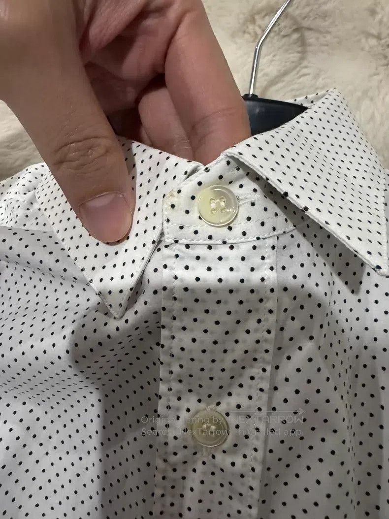 Saint Laurent Paris Saint Laurent Paris size 39 Original White Polka Dot Men's Size US M / EU 48-50 / 2 - 9 Thumbnail