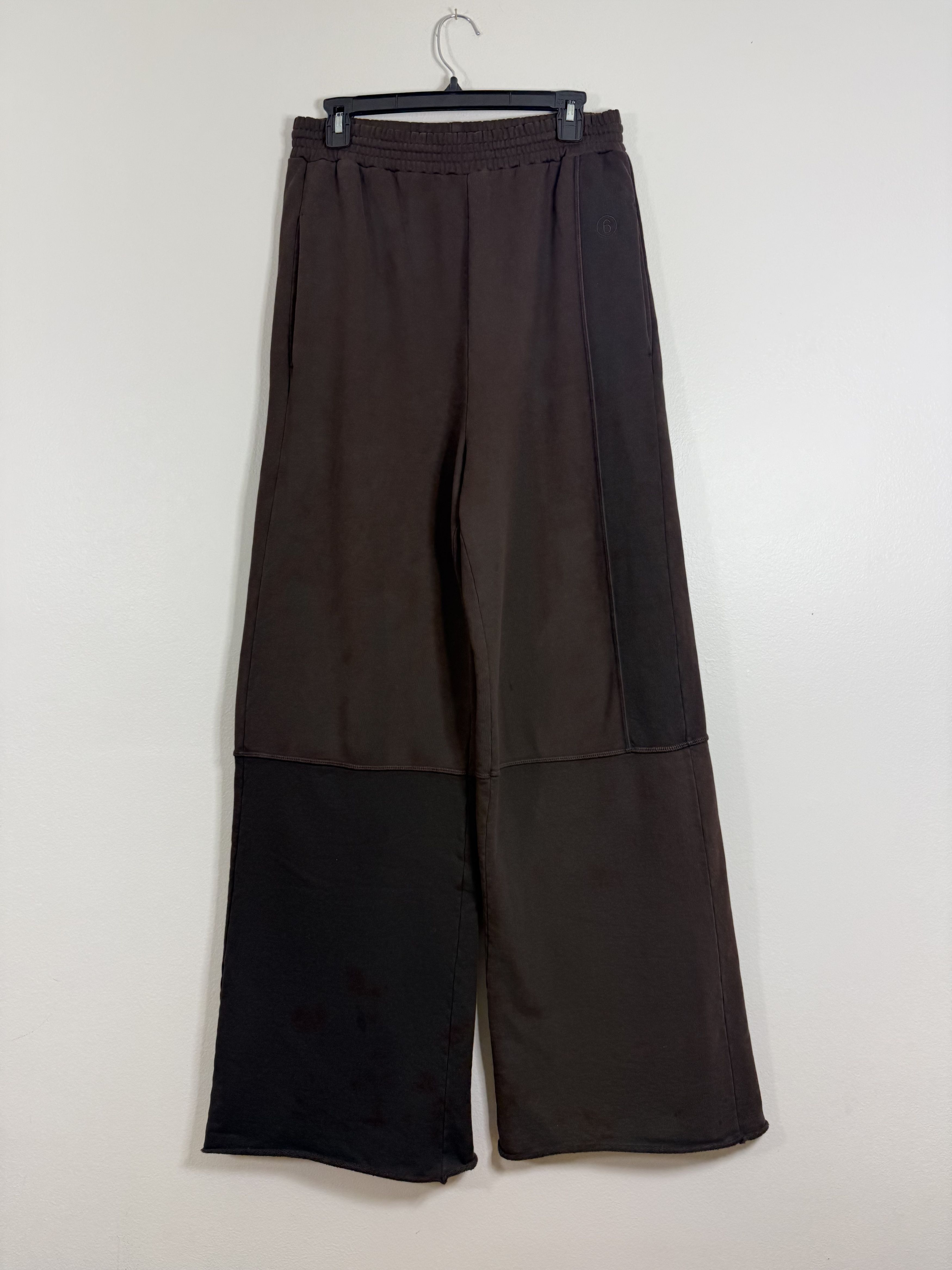 MM6 Brown Paneled Sweatpants