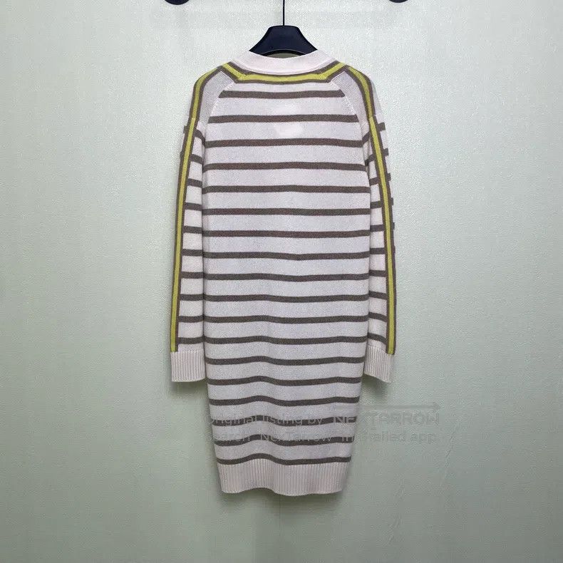Hermes Hermes Striped Long Knit Cardigan Size XXS / US 00 / IT 34 - 3 Thumbnail