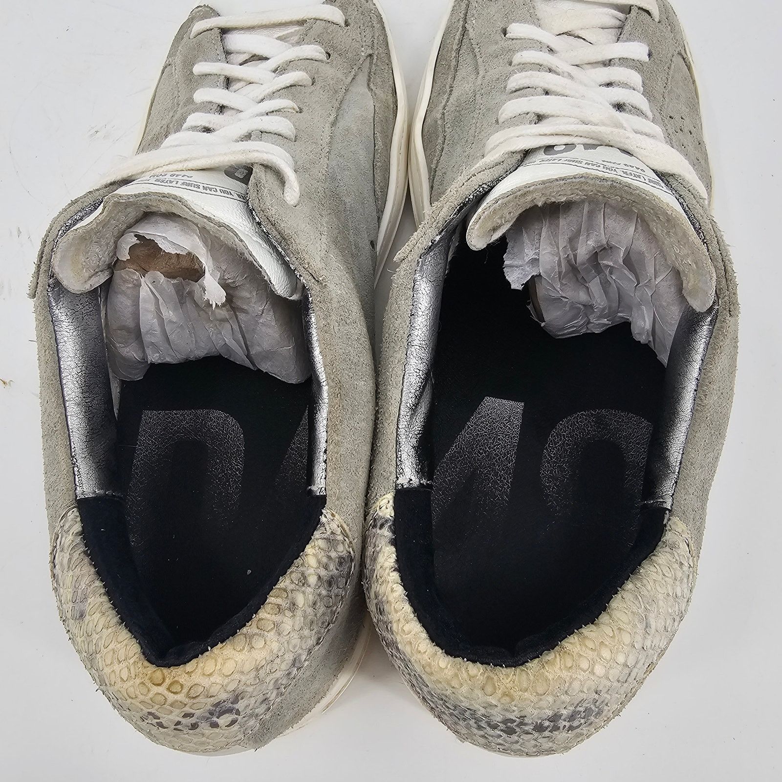 P448 P448 Jack Perforated Suede Fashion Sneaker EU 40 US 9 Size US 9 / IT 39 - 4 Thumbnail
